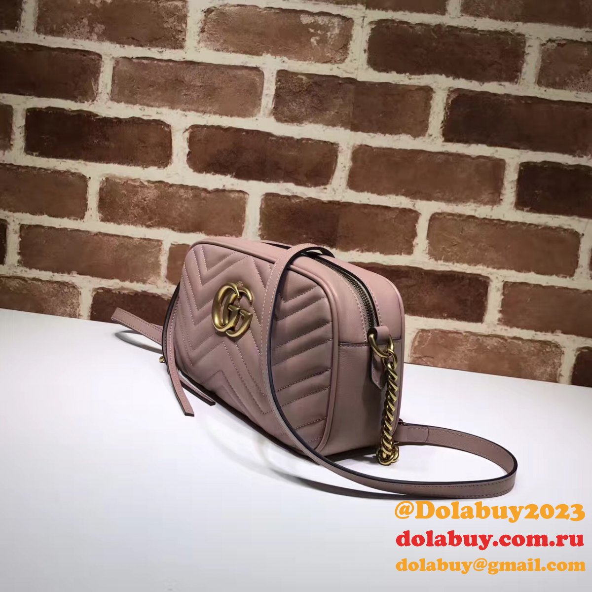 Luxury Gucci Fake 447632 Gg Marmont Crossbody Bags for Women