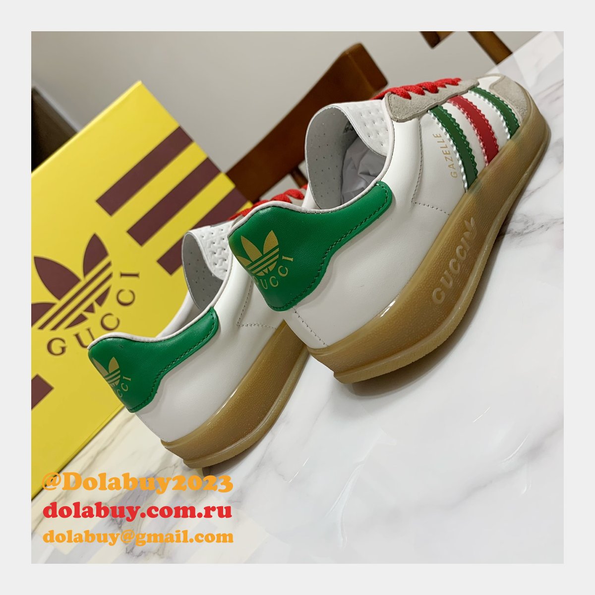 Duplicate Gucci X Adidas Shamrock Joint Skate Men/Women Shoes