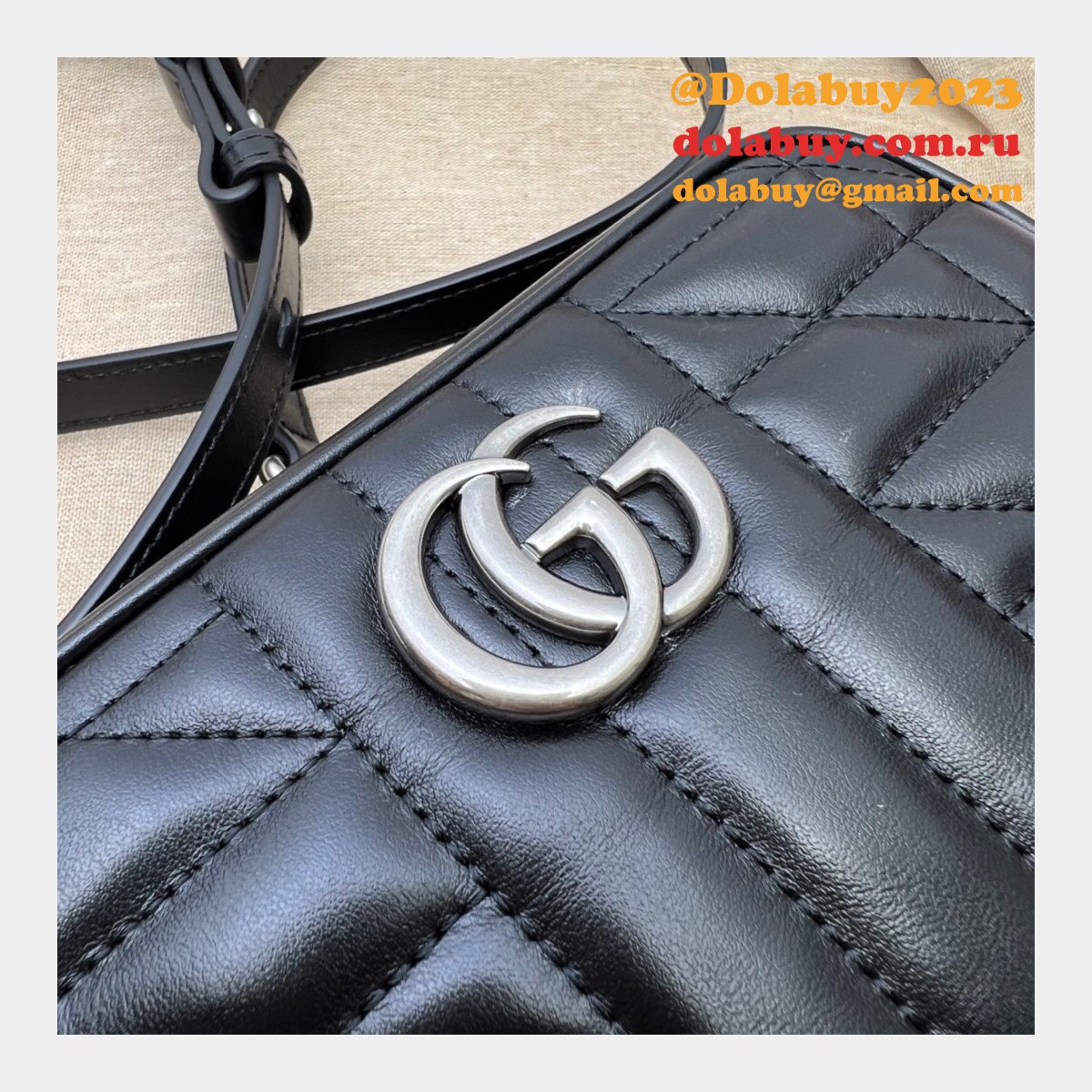 Lovely Gucci Designer Replica GG Marmont mini shoulder 634936 bag