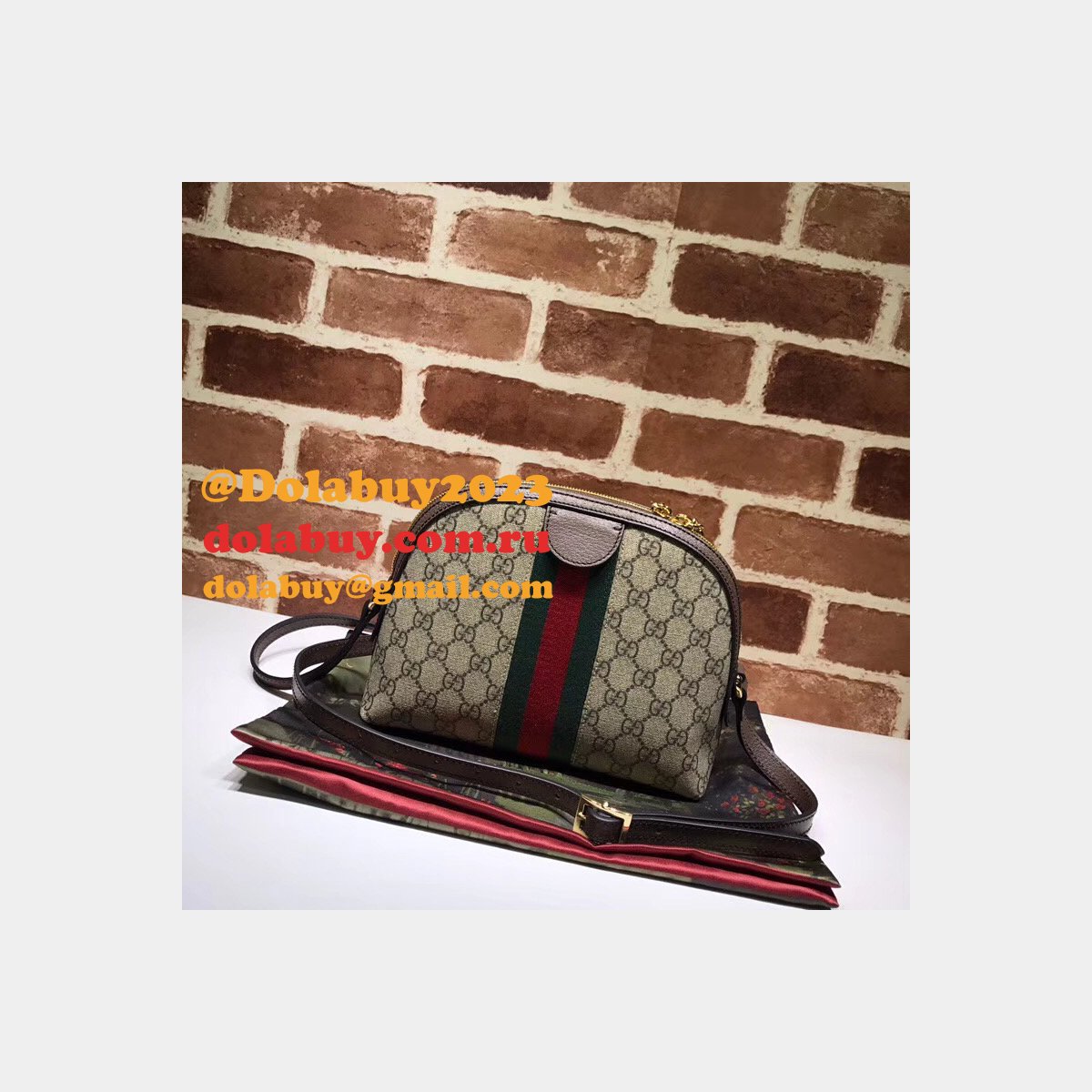 AAA+ Gucci High Quality Ophidia Small Shoulder 499621 Bag Zipper