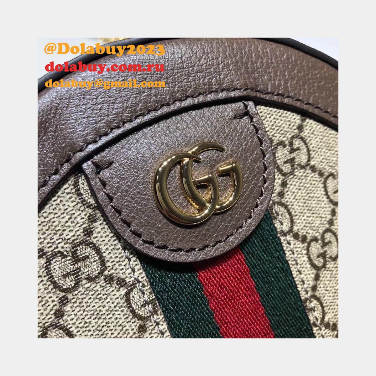 Best Gucci High Quality Ophidia mini round shoulder 550618 bag