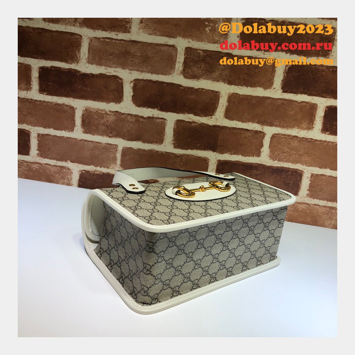 High Quality Replica Gucci 627323 Horsebit 1955 Small Top Handle Bag