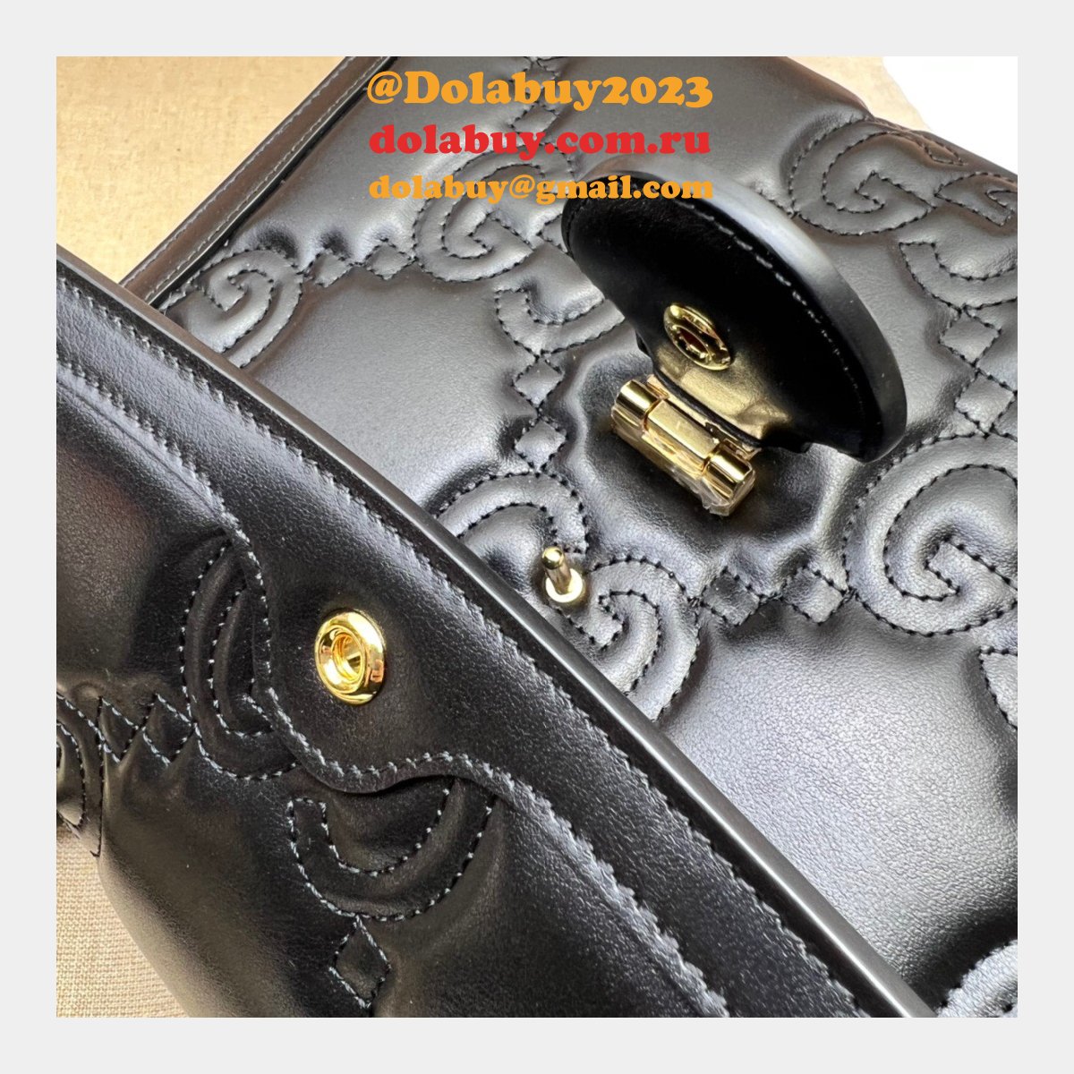 Gucci Fashion Copy 736877 Matelasse GG Top Handle Bag