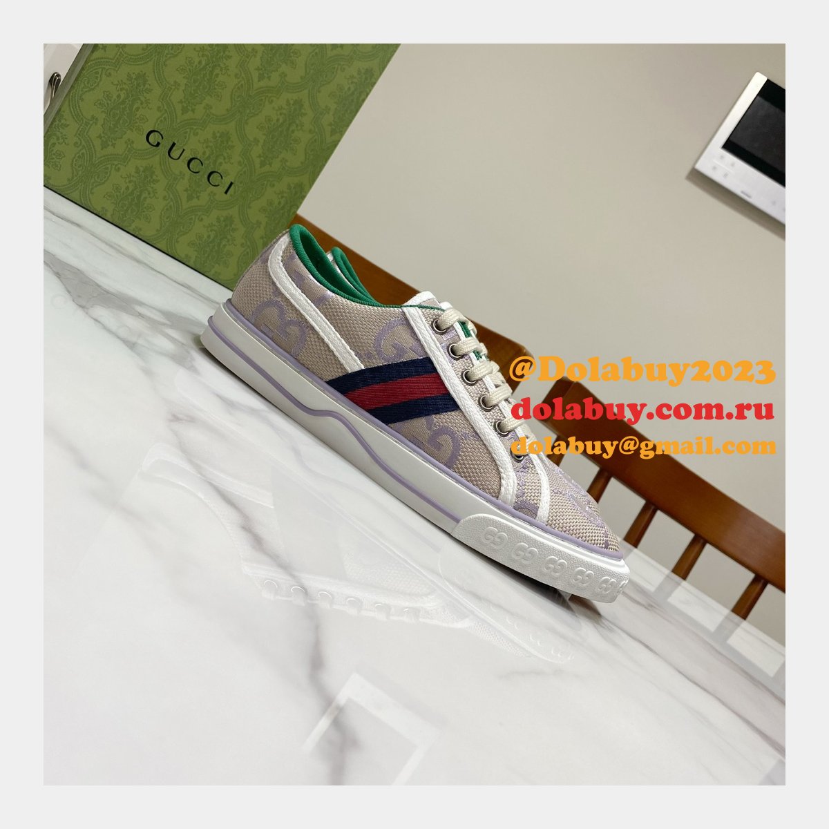 Buy Inspired Replica Gucci Canvas Designer Shoes