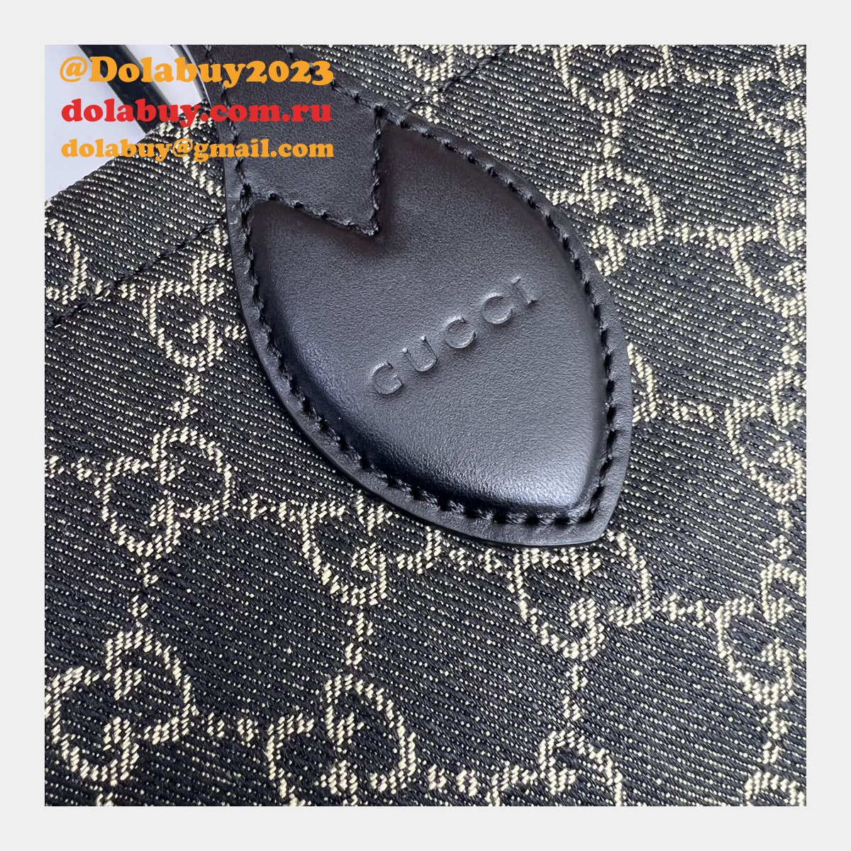 Ophidia GG 772184 Gucci Designer Knockoff Tote Black Fabric Bag