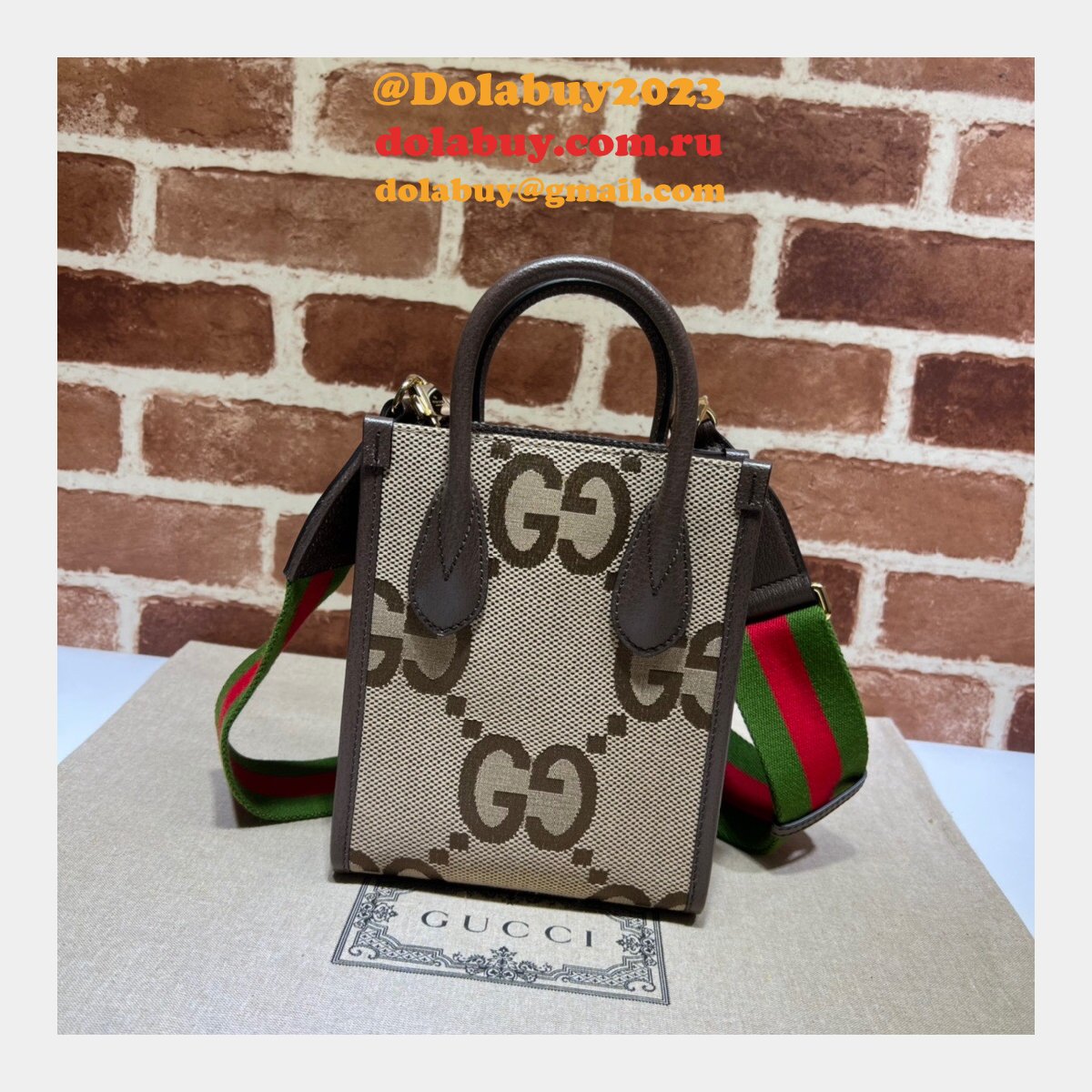 Gucci Dolabuy Buy Best 699406 Replica Jumbo GG mini tote bag