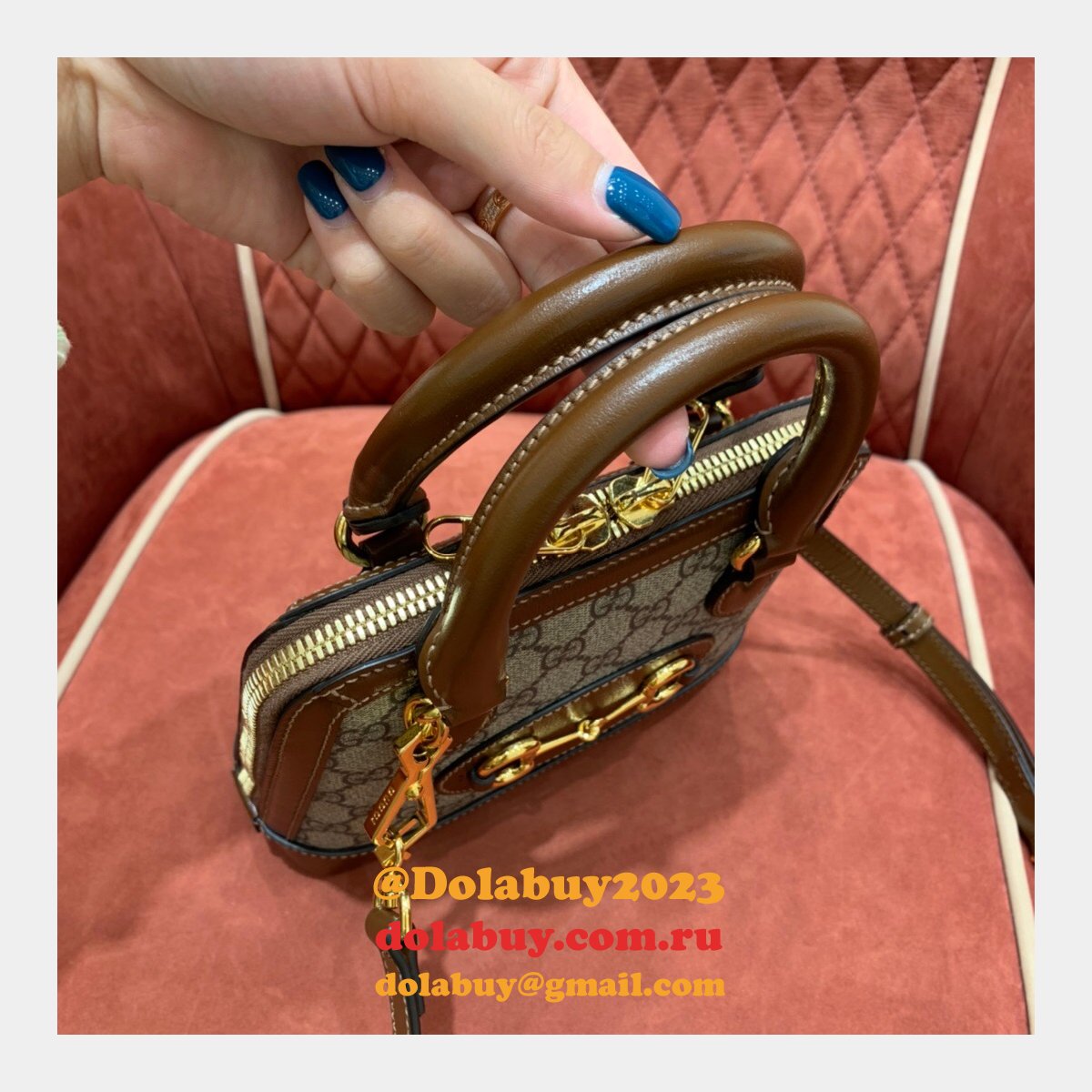 Gucci Replica 1955 Horsebit top handle 640716 mini