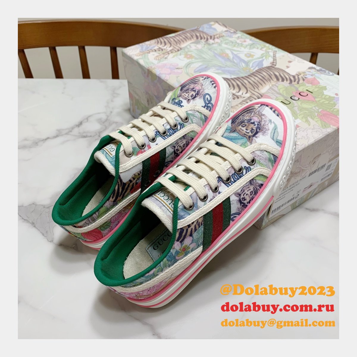 Replica Gucci Canvas Shoes 1977 Series Women/Men Quality For Sale