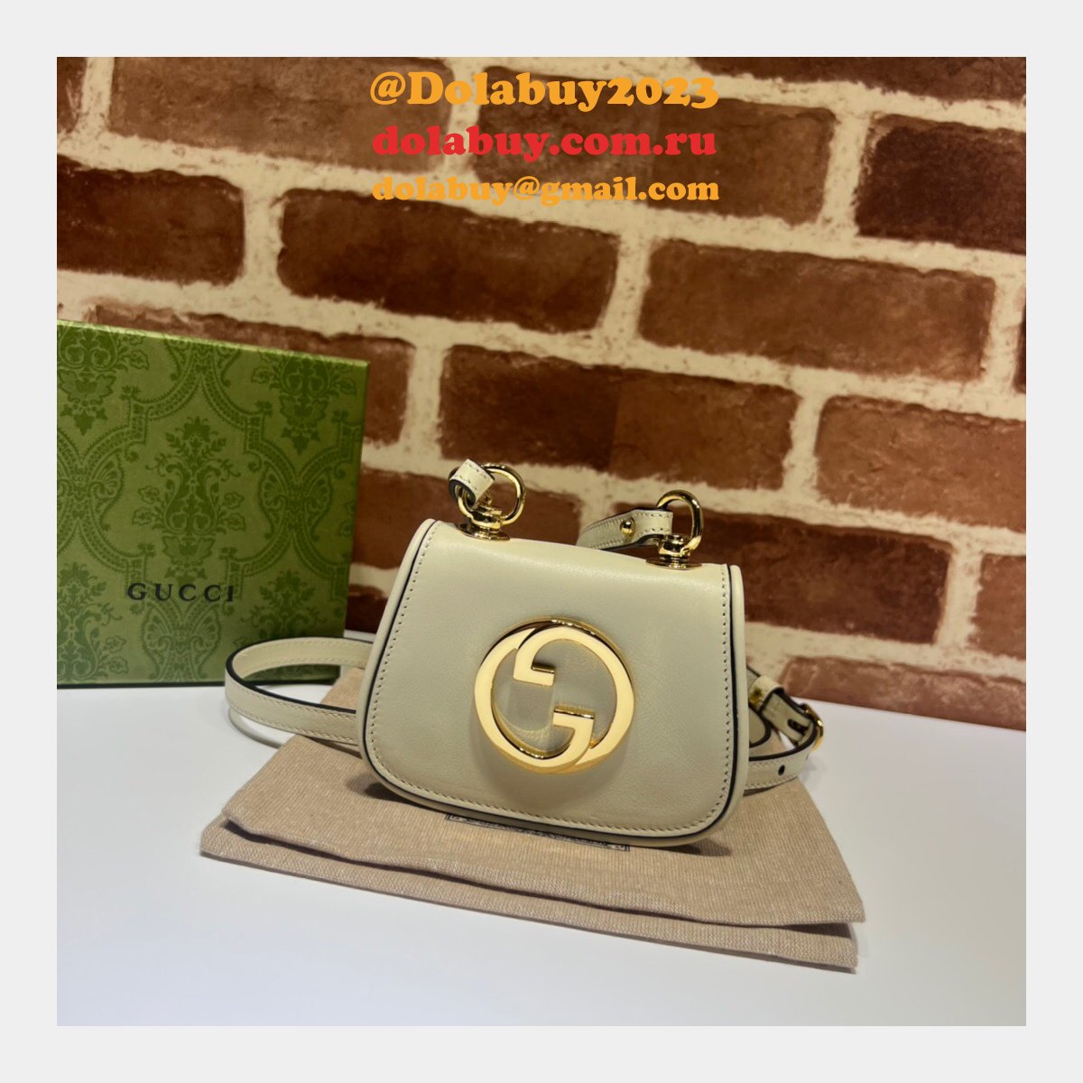 Designer Gucci High Quality 698635 Blondie Card Case Wallet