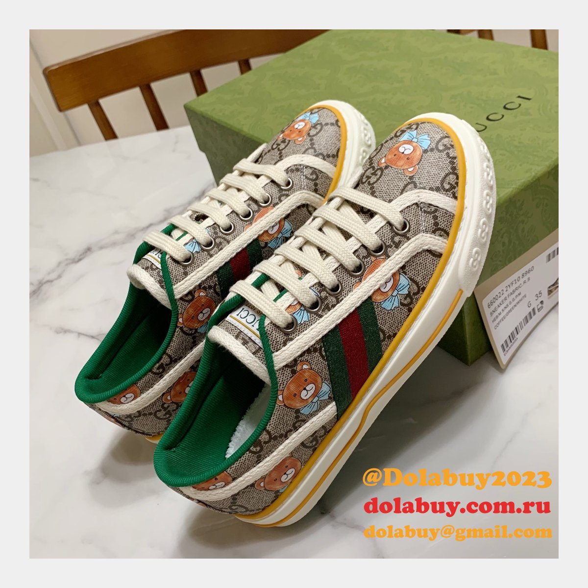Duplicate Men/Women Best 1977 Gucci Replica High Quality Canvas Shoes