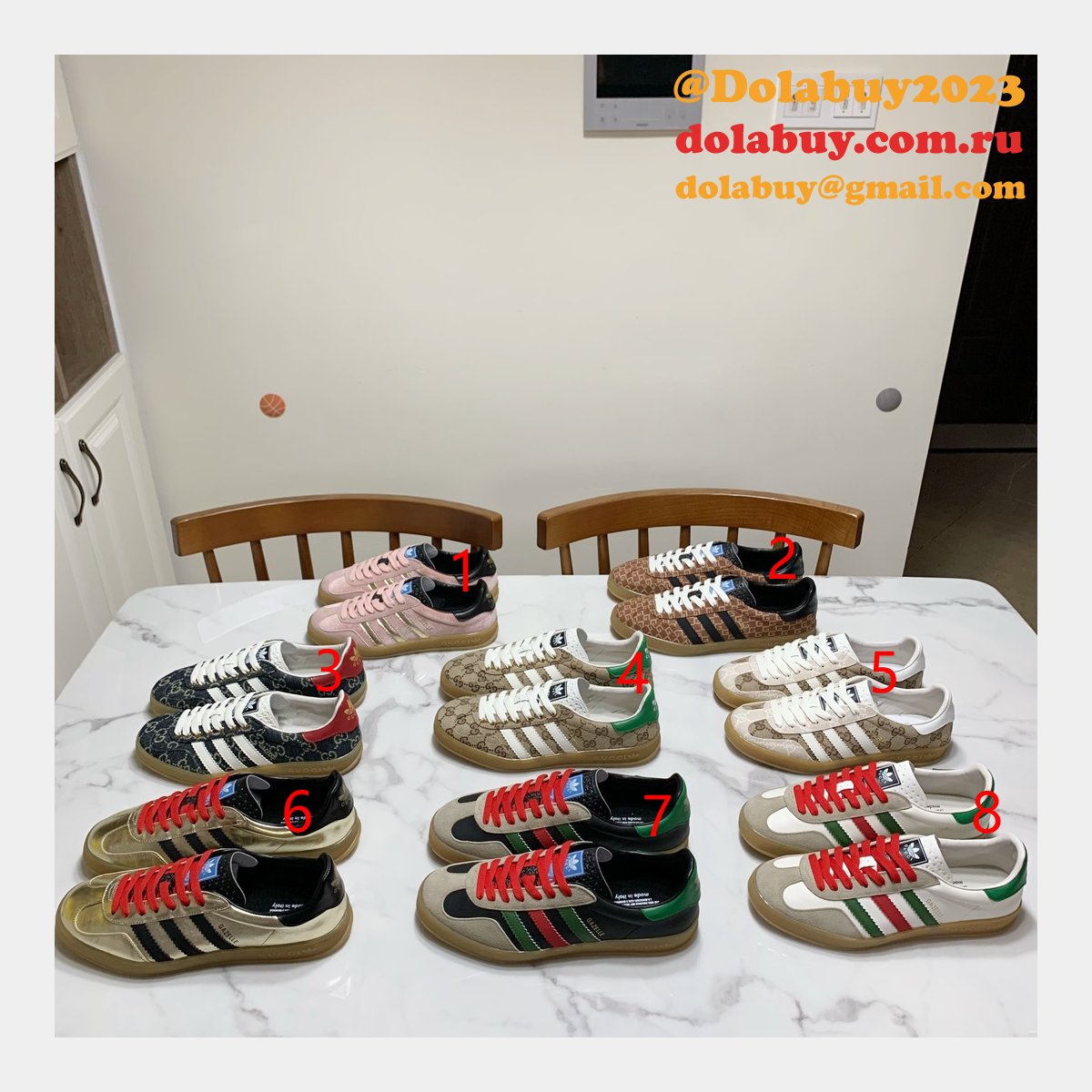 Duplicate Gucci X Adidas Shamrock Joint Skate Men/Women Shoes