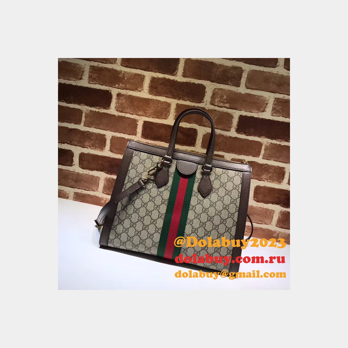 High Quality Gucci GG Supreme Ophidia Medium Tote 524537 Bag