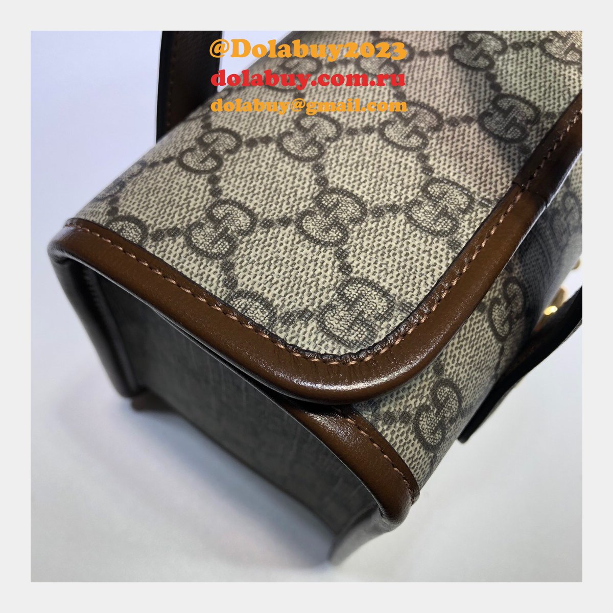 High Quality Replica Gucci 627323 Horsebit 1955 Small Top Handle Bag
