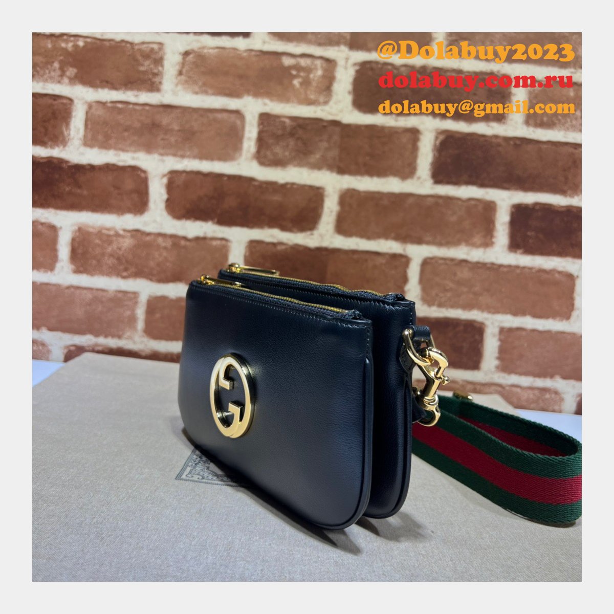 Gucci 724599 Blondie 1:1 Mirror Black 7 Star Bag