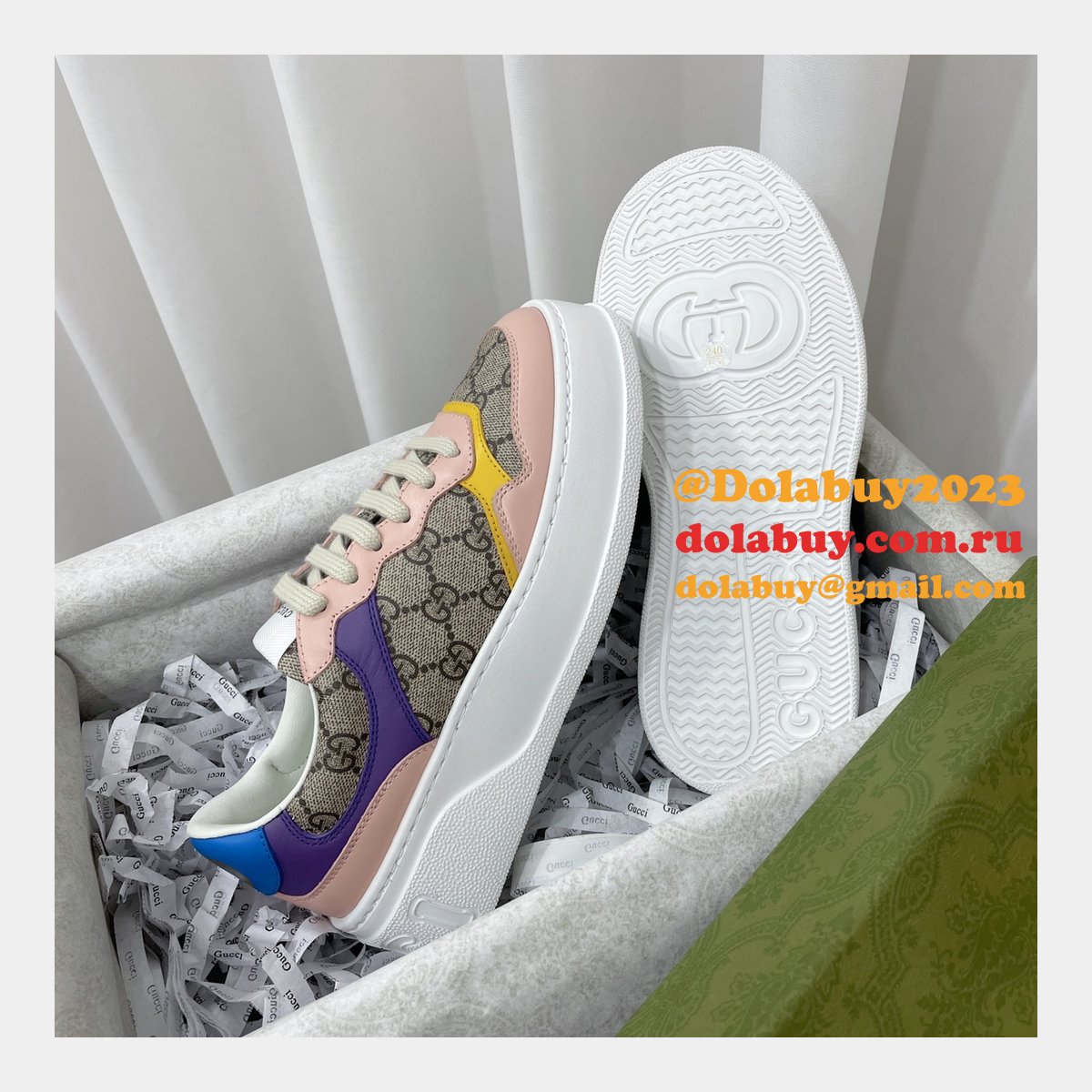 Buy Cheap Designer Replica GG Couple Platform Gucci Shoes