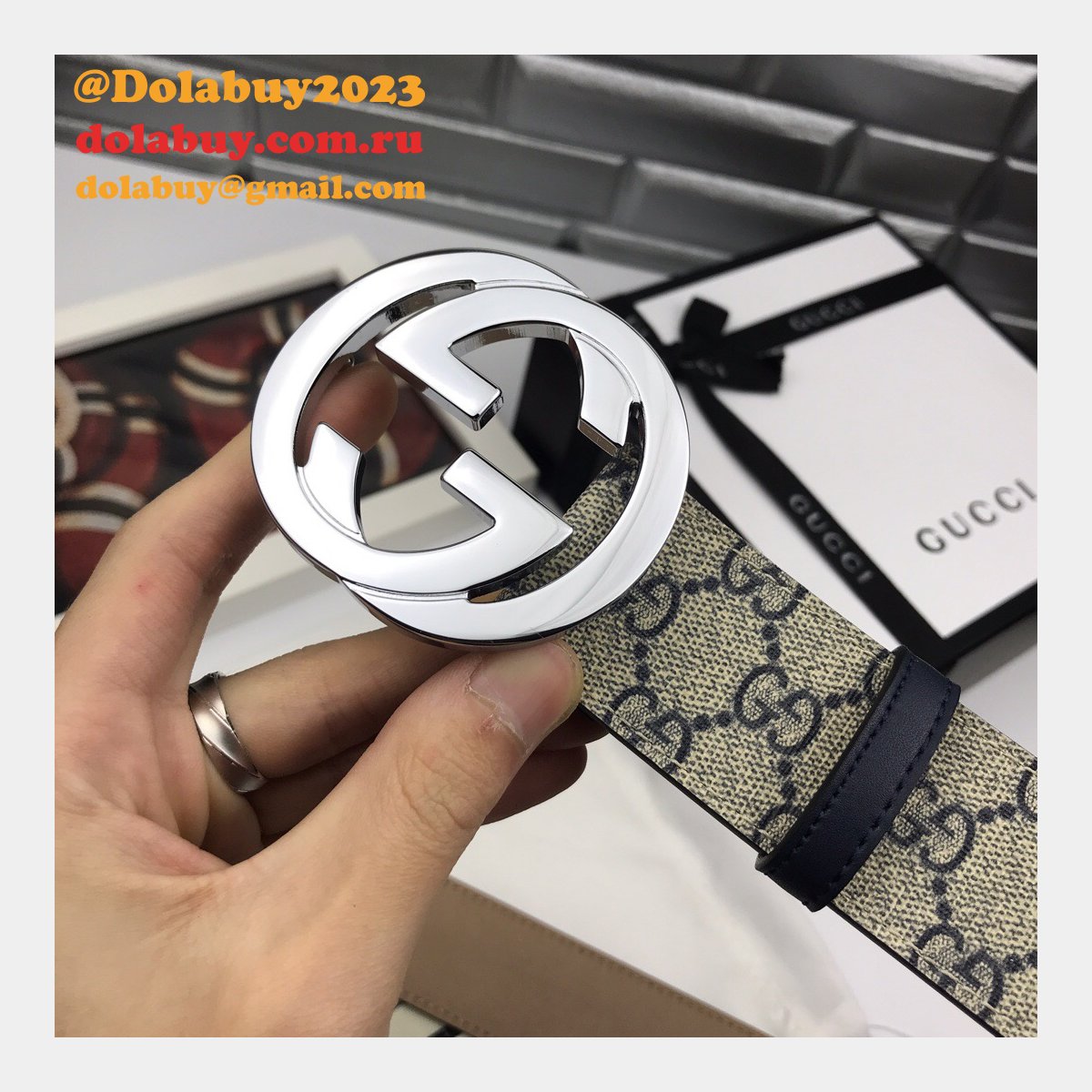 Gucci Belt With Double G Buckle 38mm Cheap