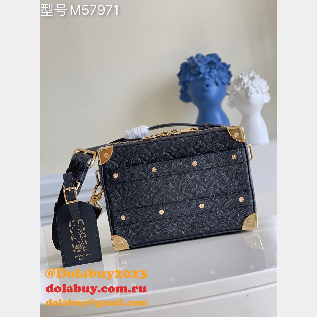 Perfect Quality Louis Vuitton Replica M57971 LVxNBA Handle Trunk Black