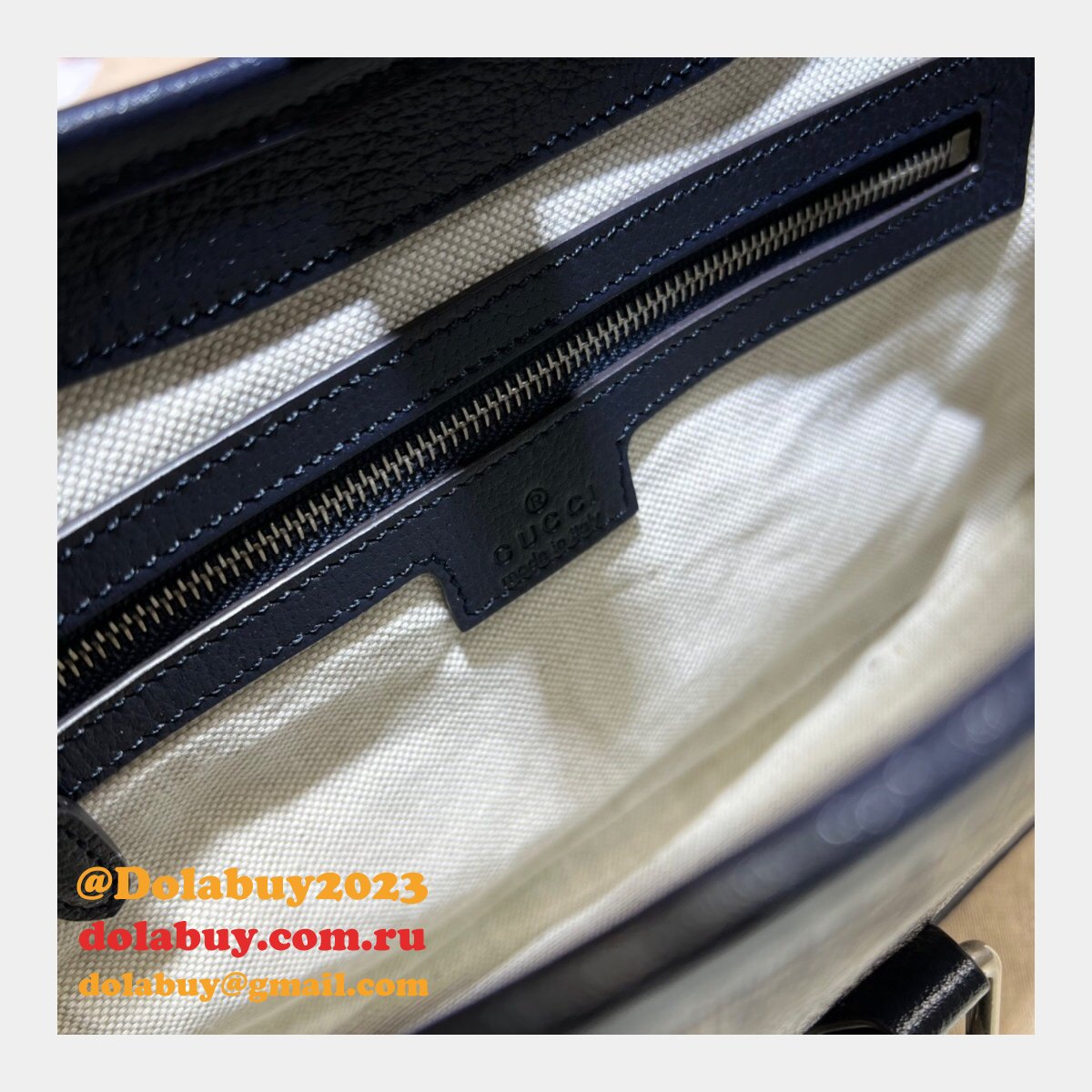 Gucci Wholesale Jackie 1961 small shoulder bag ‎678843 Beige and blue