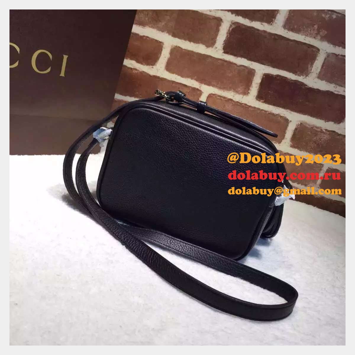 AAA+ Gucci Replicas Soho small leather disco 308364 bag
