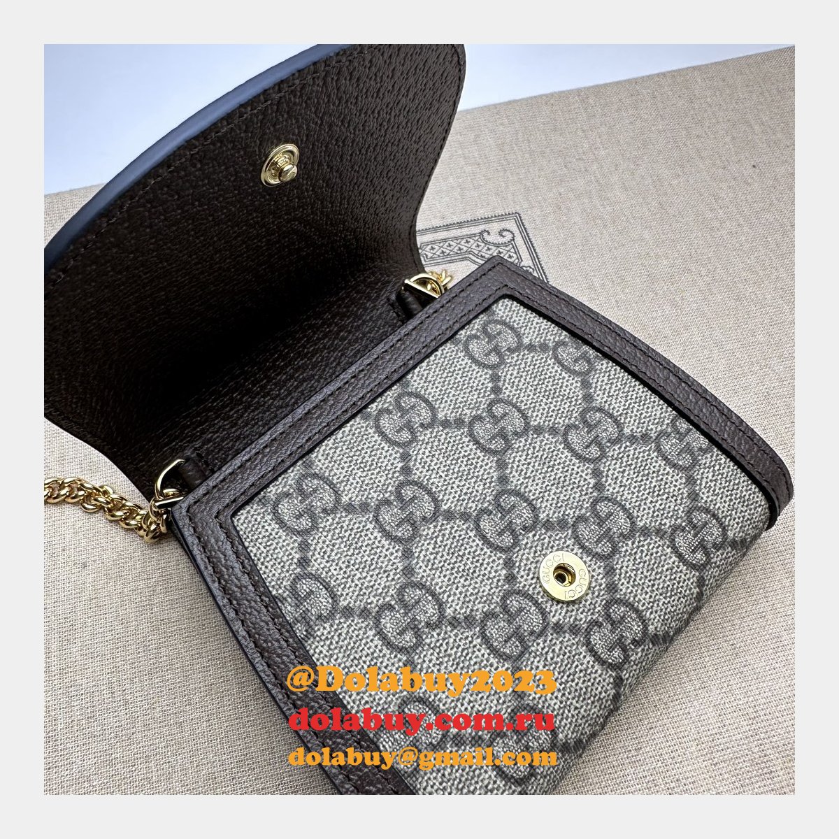 Designer Gucci Replica 725219 Blondie Chain Wallet UK Bag