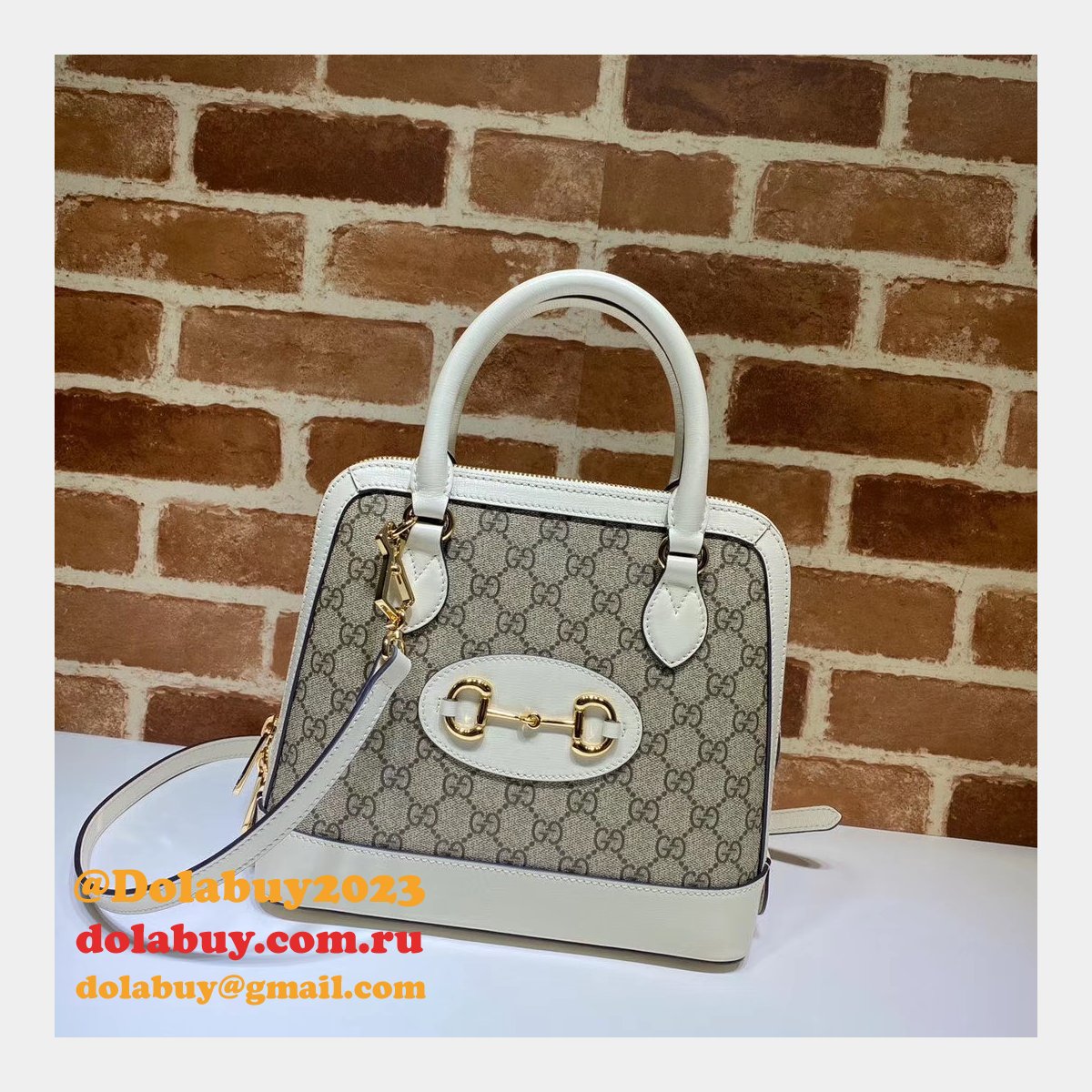 Designer Gucci Replica 1955 Horsebit small top handle 621220 bag