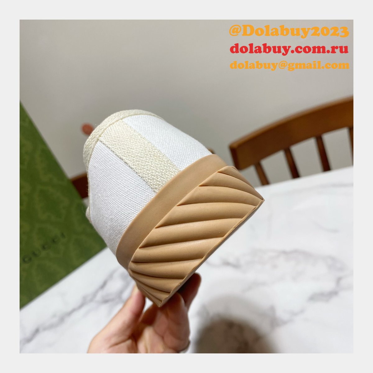 Gucci Shoes Replica Double G Canvas 1:1 Mirror High-Quality