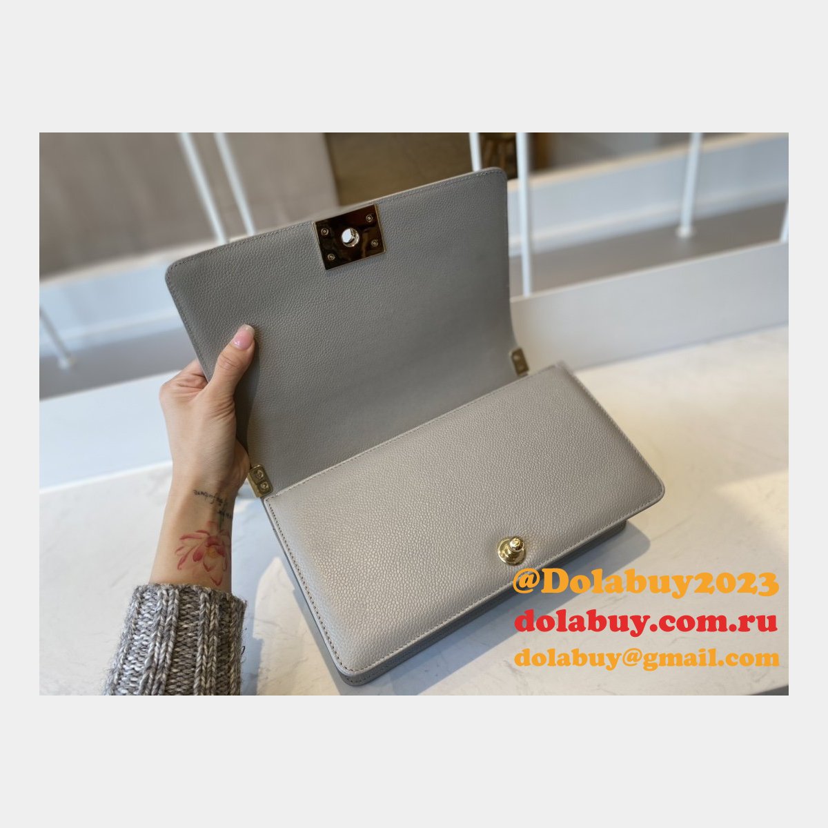CC Replicas Calfskin & Ruthenium-Finish Metal Boy Many Colours
