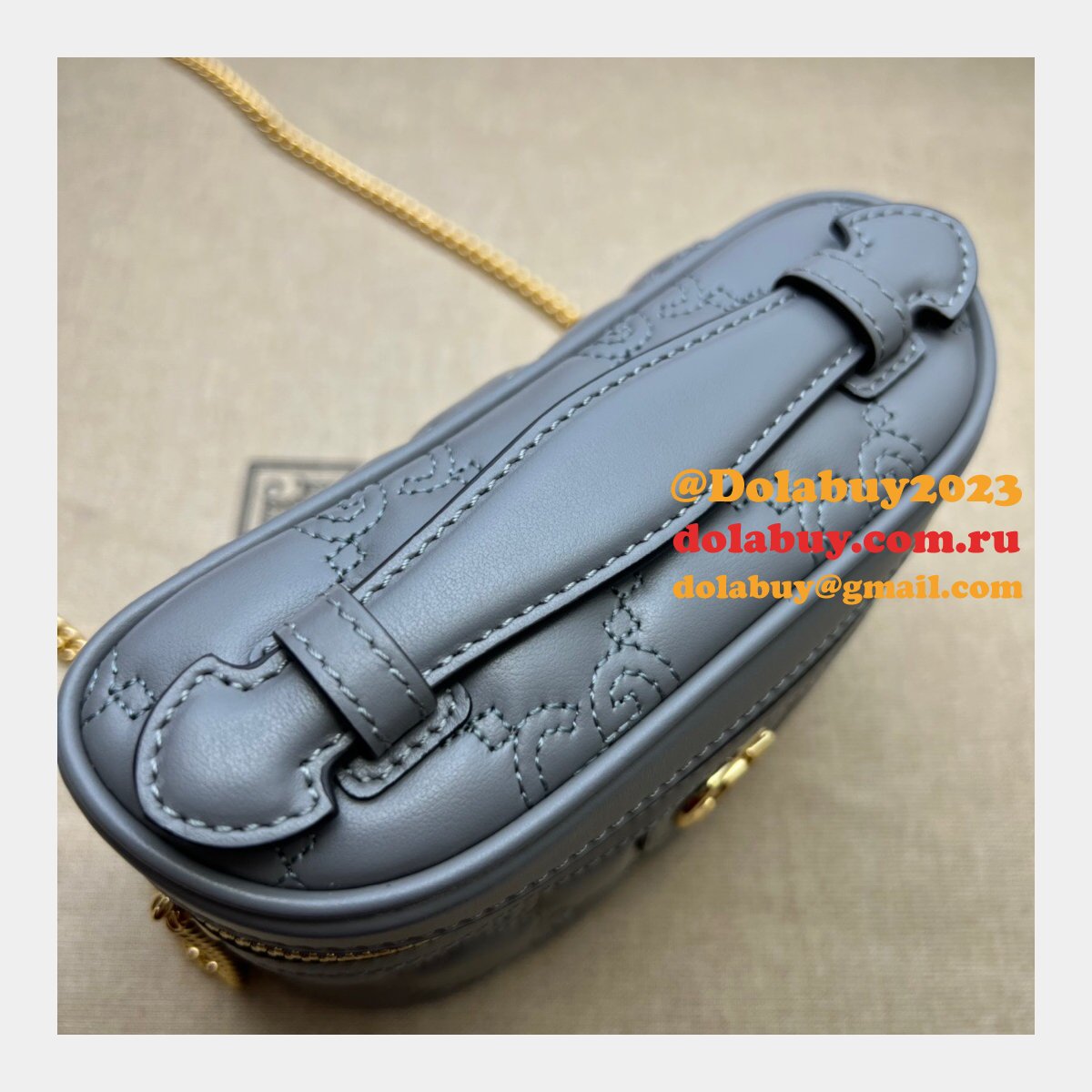 Best Gucci 723770 AAA Fake GG Matelassé Top Handle Bag