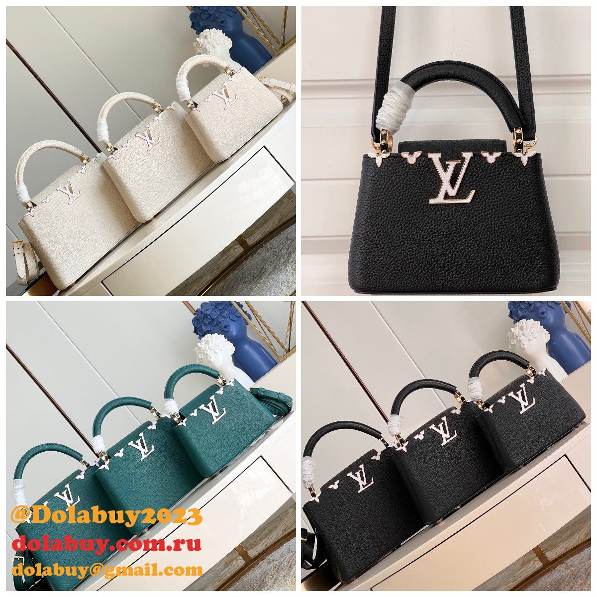 Wholesale M48865 The Capucines Designer Louis Vuitton Replica Bag