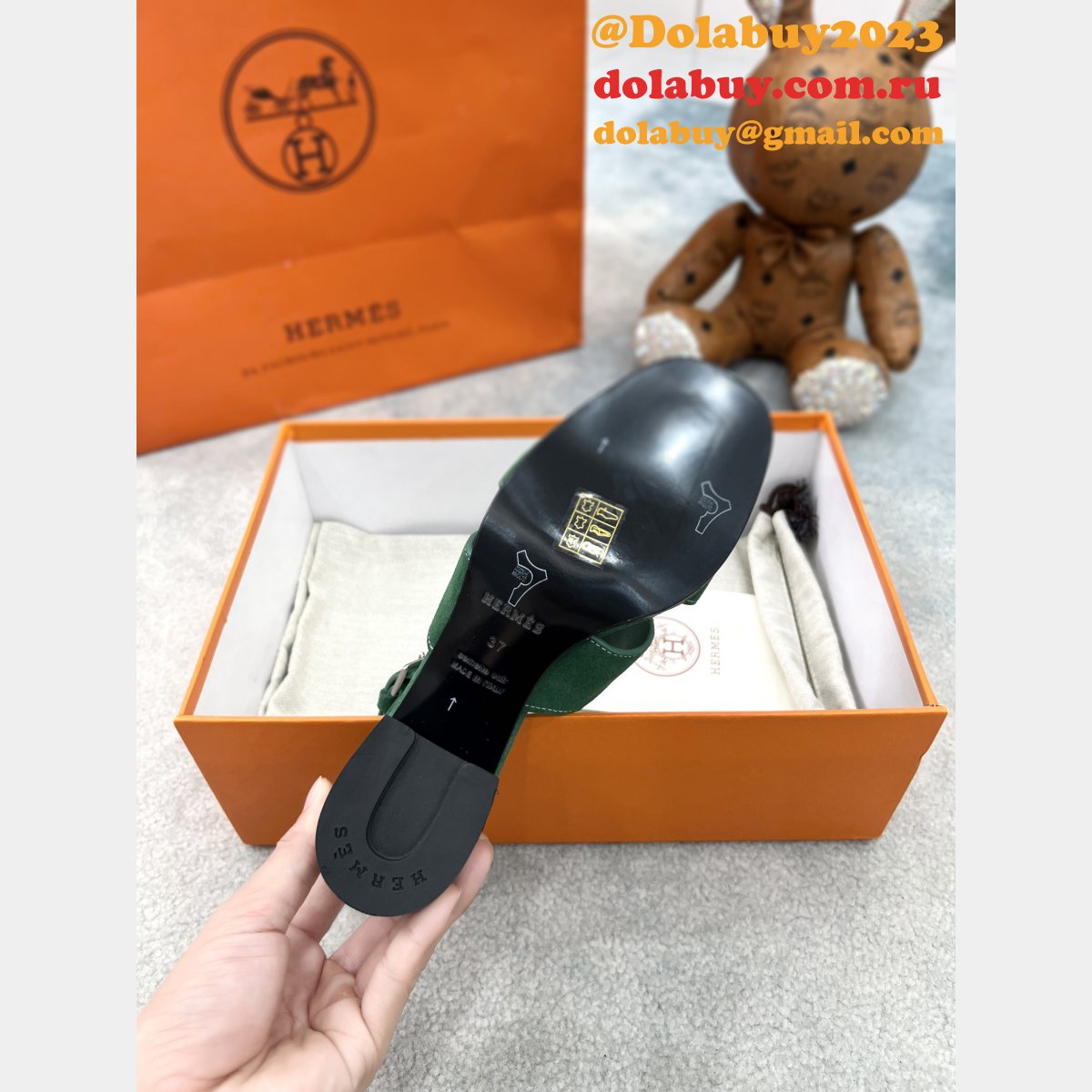 Eternite Slingback Sandals Luxury Hermes Replicas Shoes