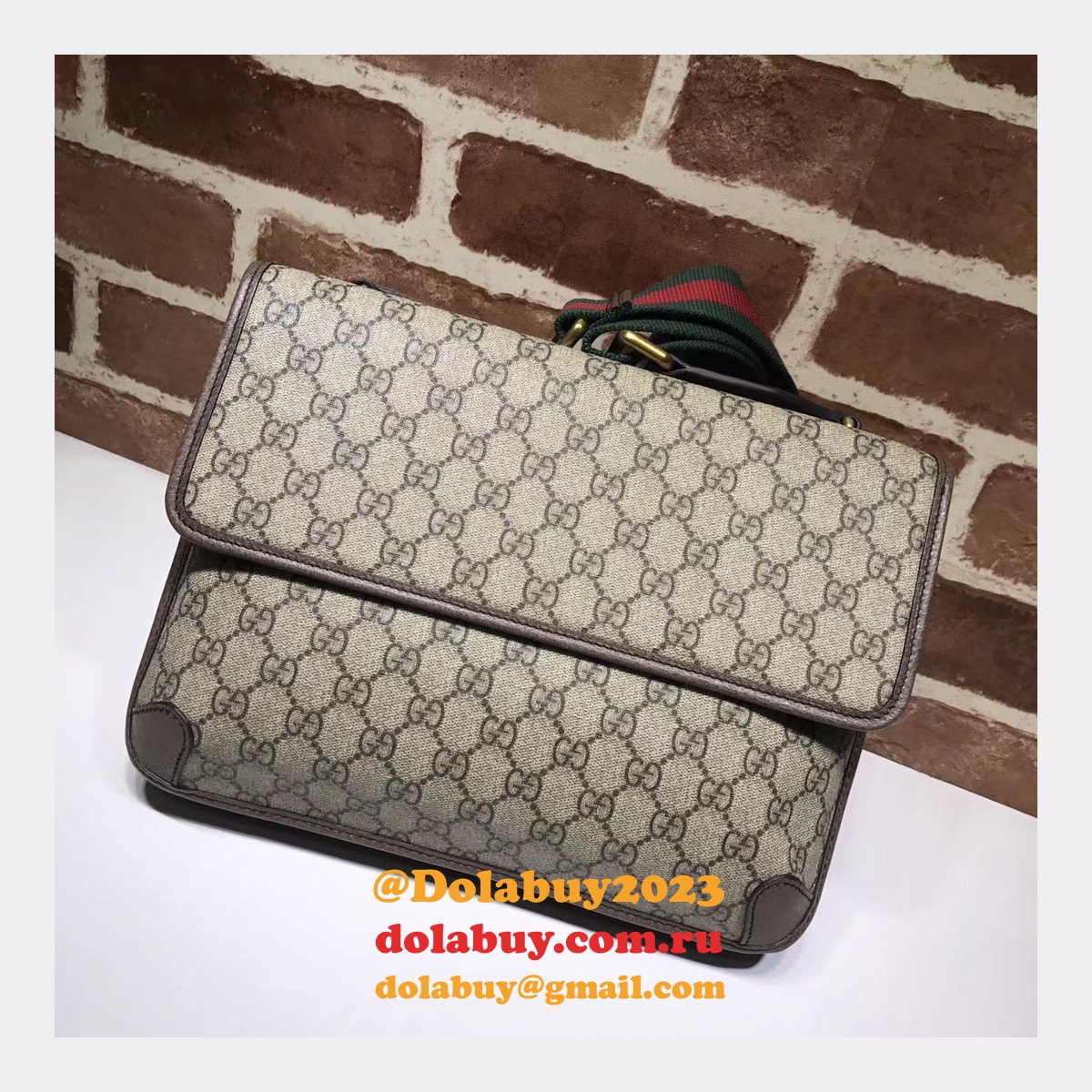 Gucci Best Top Quality GG Supreme messenger 495654 Bag