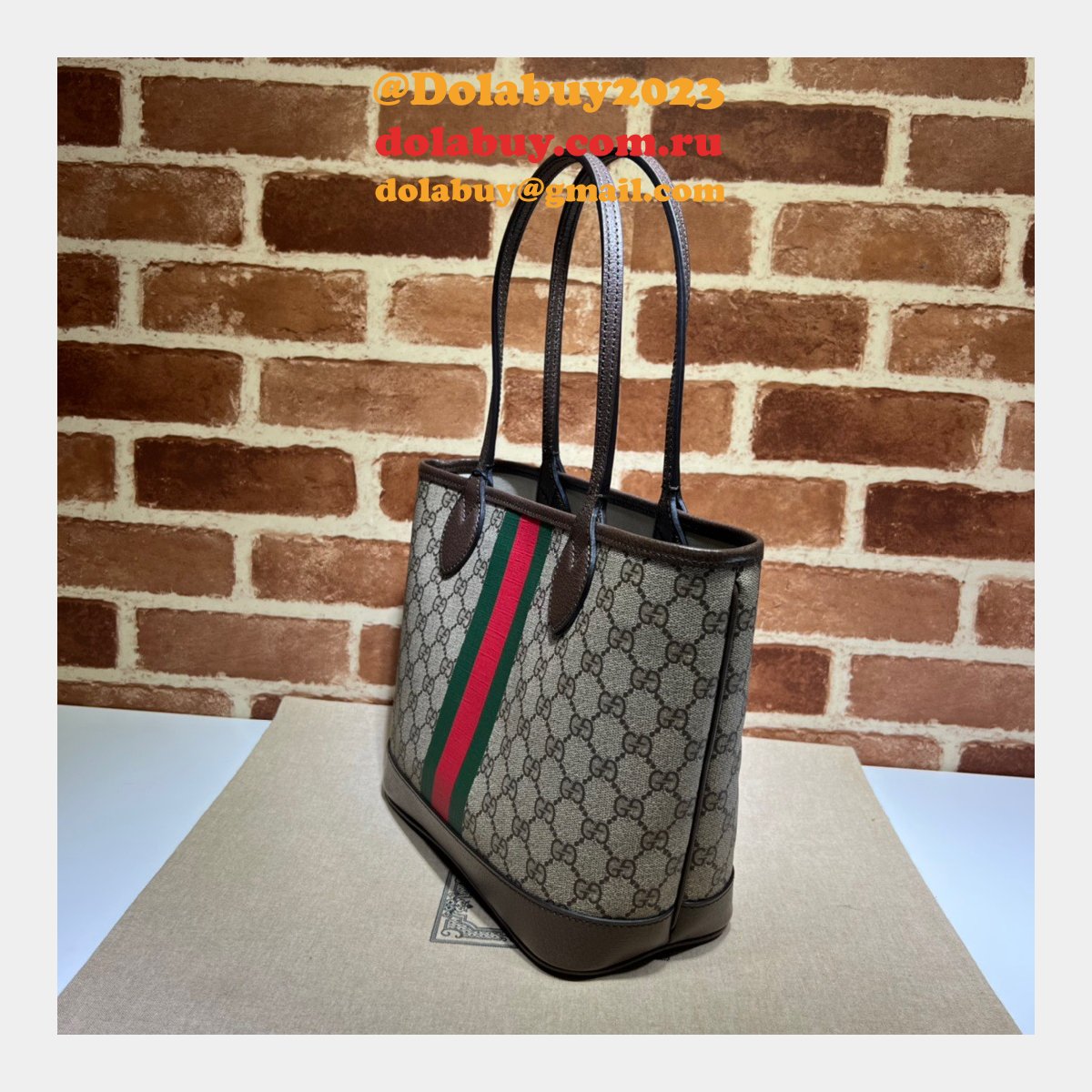 Gucci Cheap 726762 Ophidia small Tote Beige Bag