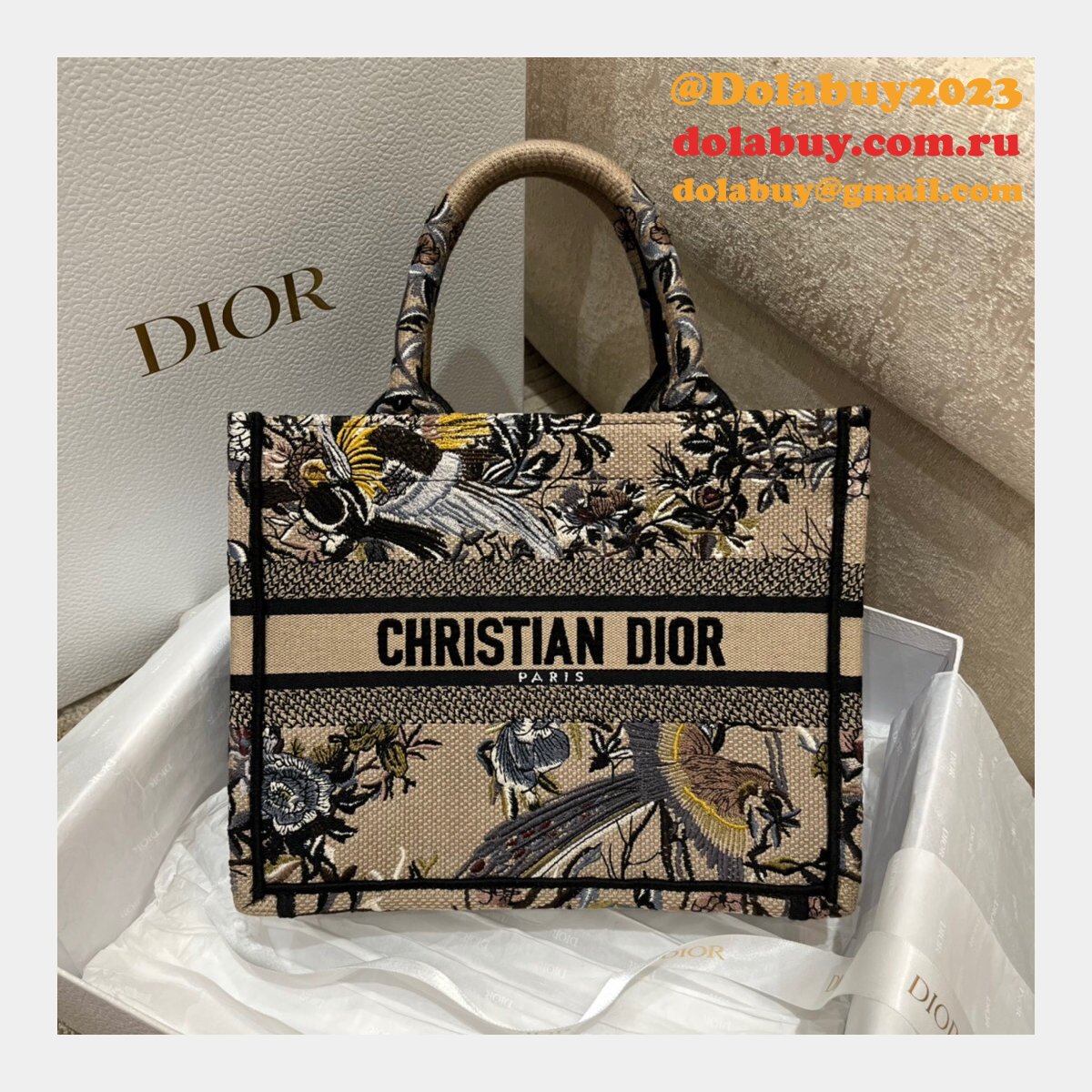 2022 High Quality CD Book Tote 26.5/36CM Replicas Bags