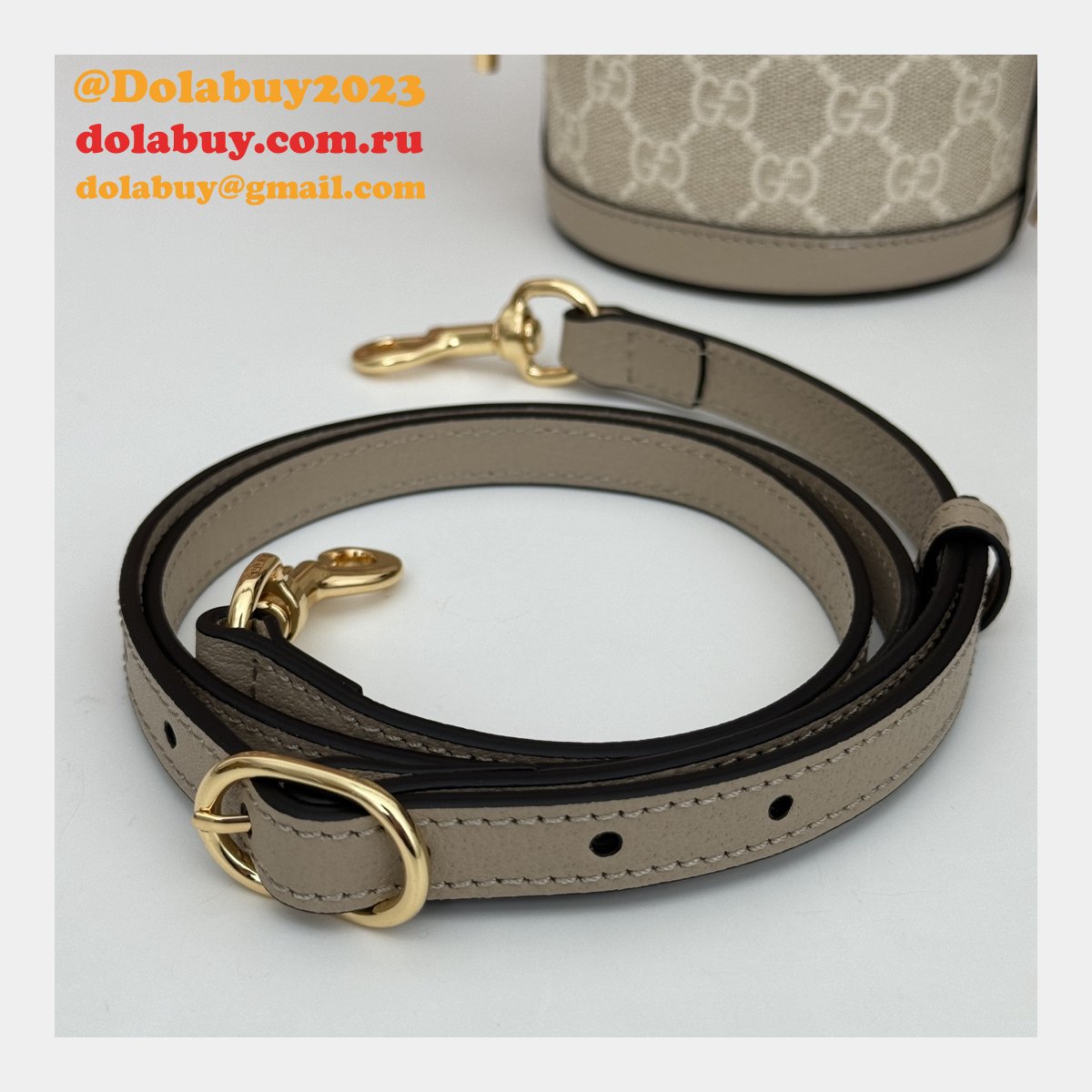 Knockoff Gucci Ophidia Inspired Bucket Ebony Supreme 760199 Bag