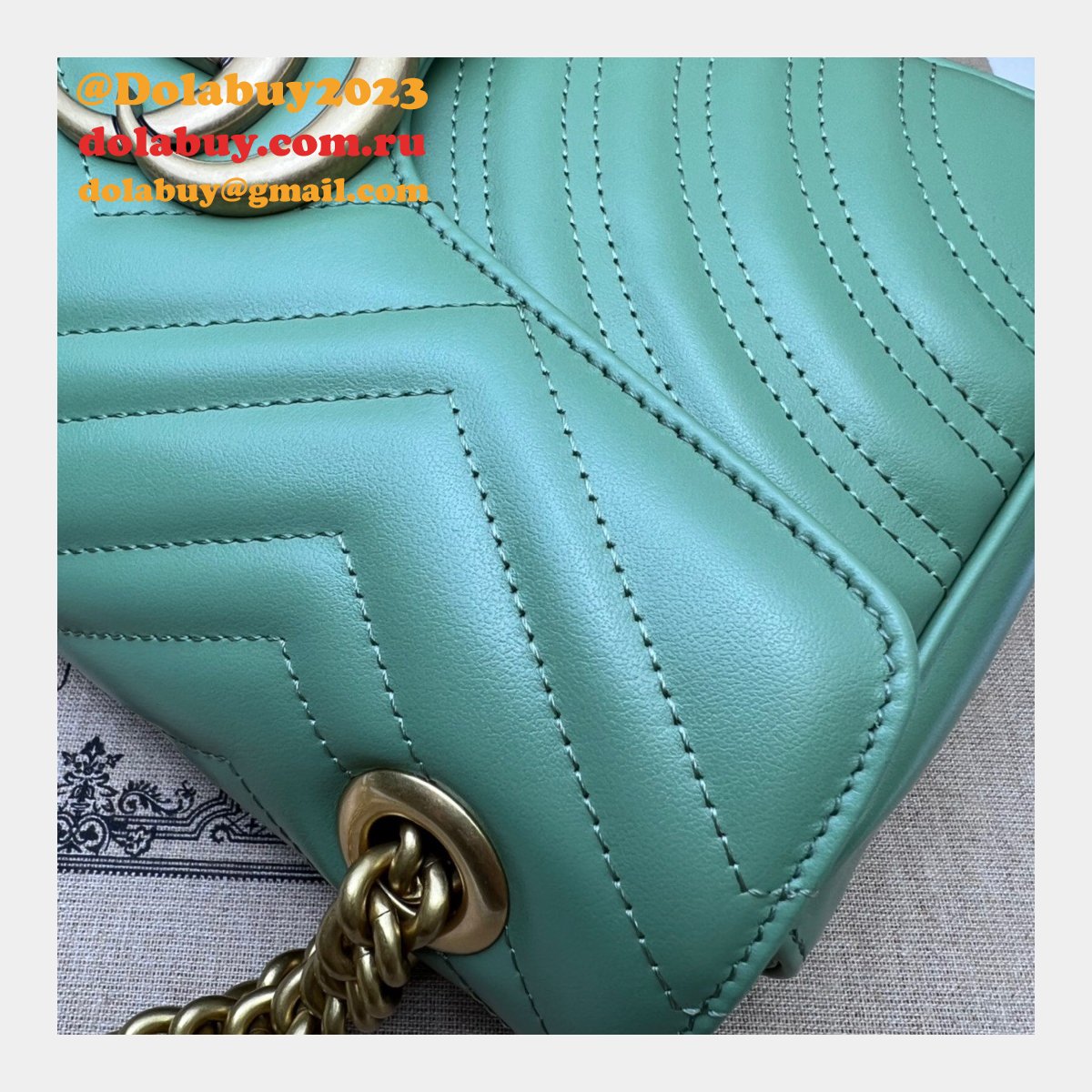 7 Star Gucci AAA Replica 443497 GG Marmont shoulder bag