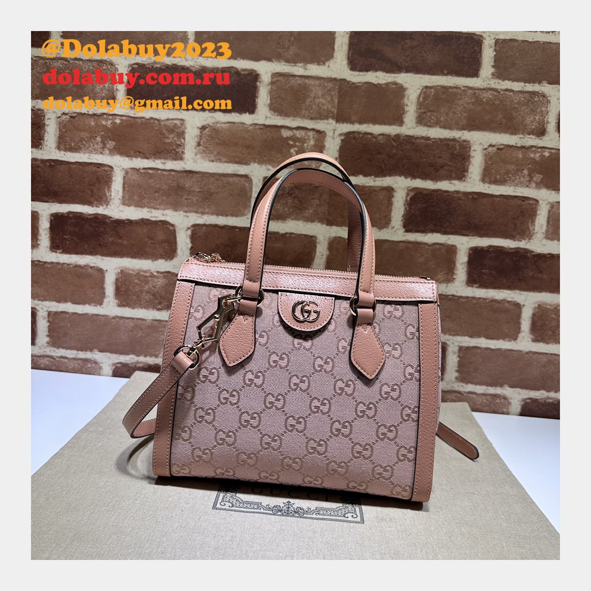 Ophidia Tote Gucci Replica 547551 GG Supreme 1:1 Mirror Bag