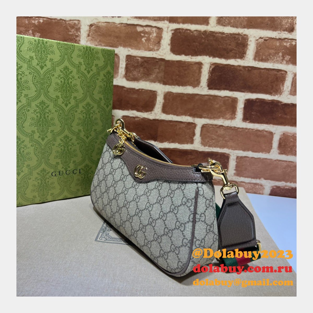 Gucci Replica Ophidia GG Crossbody Wholesale 735132 Luxury Bag