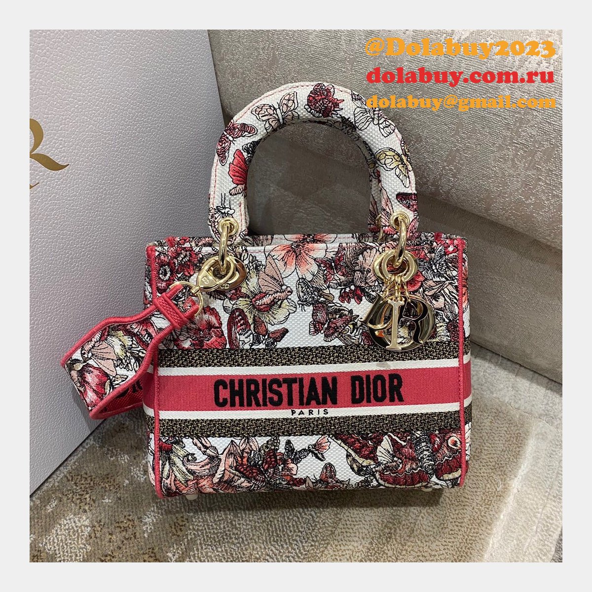 Replica Lady Dior 24cm Christian Bags At Cheap Price