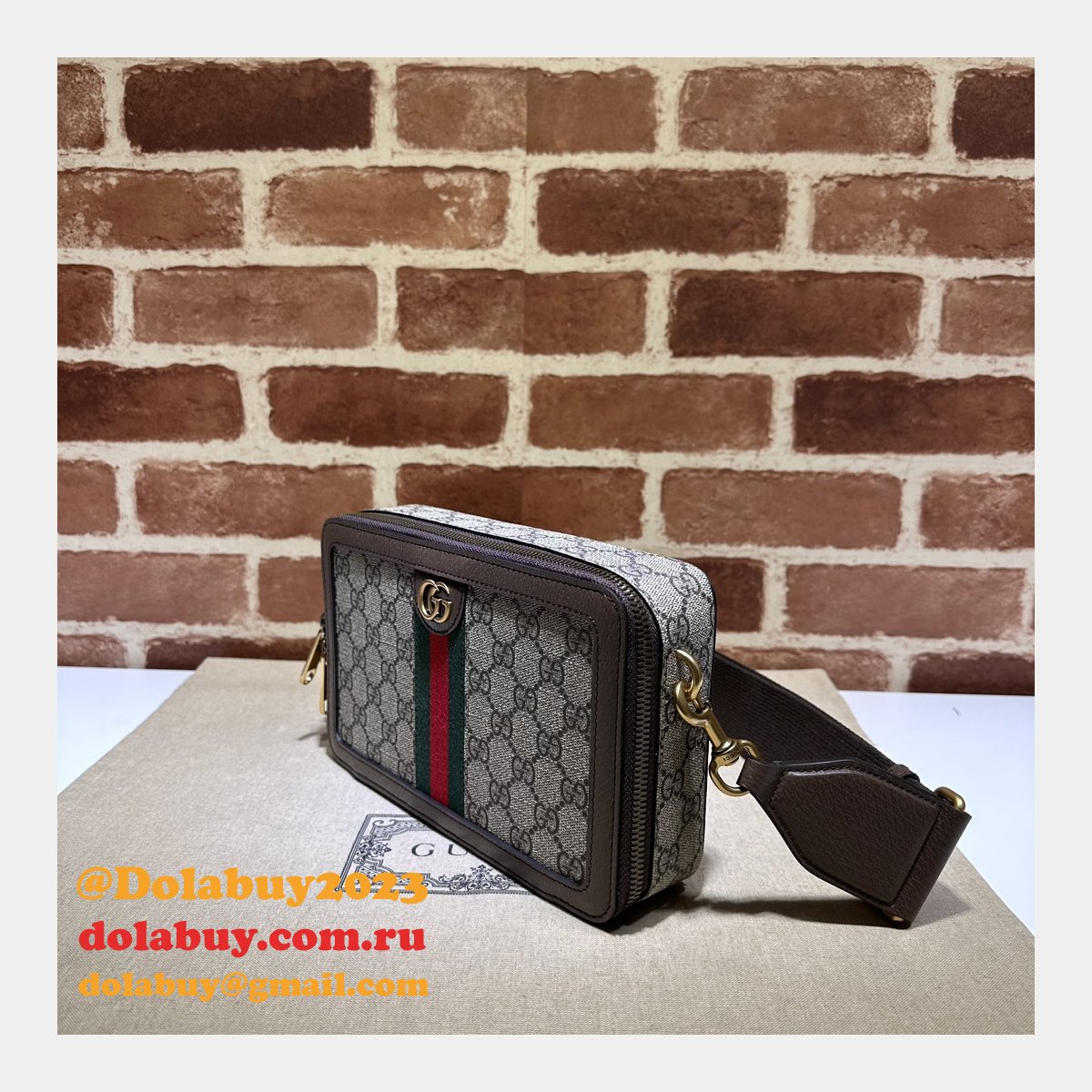 Duplicate Ophidia GG Canvas Gucci 771174 Designer Fake Bag