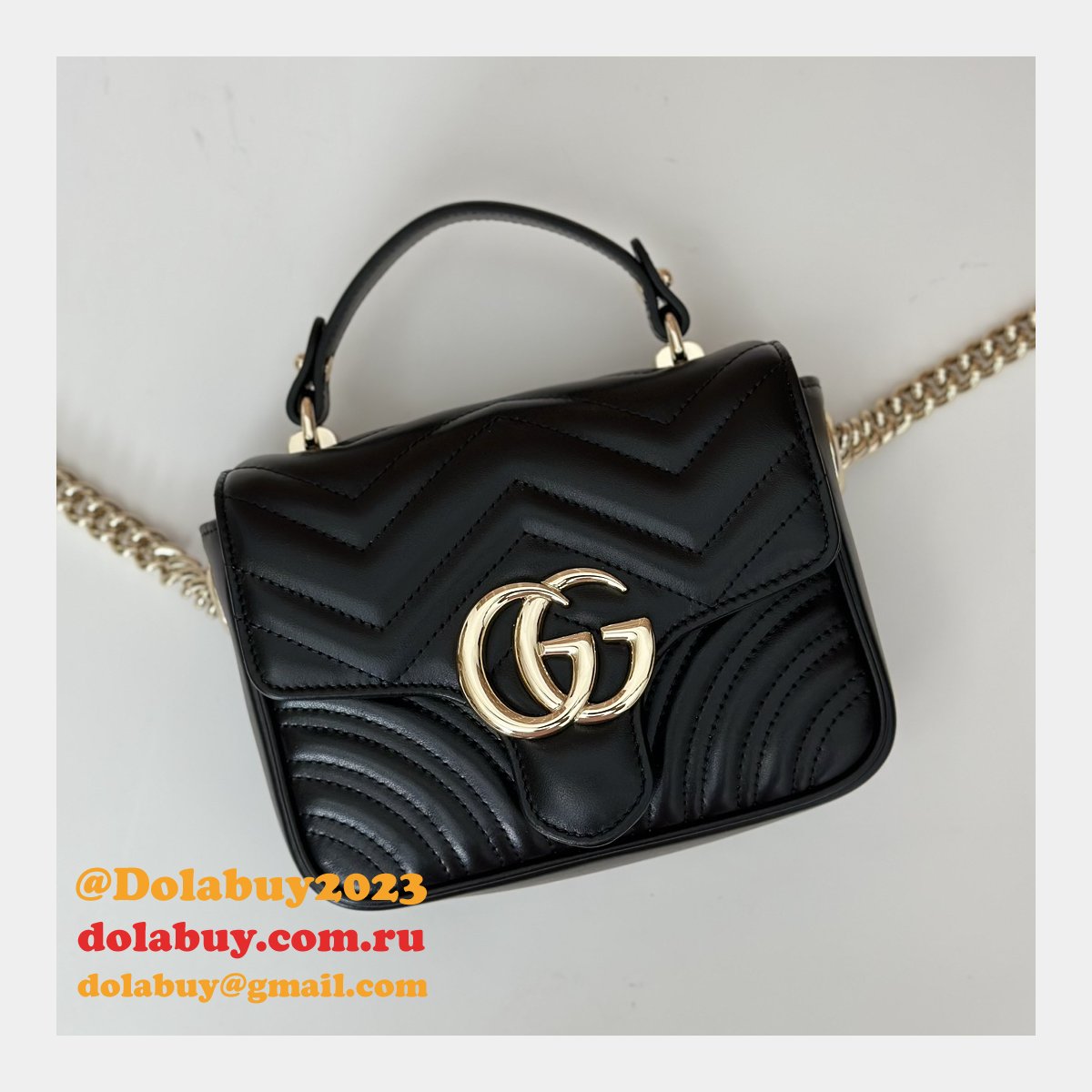 Best GG Marmont Gucci 811238 Top Handle Knockoff Bag