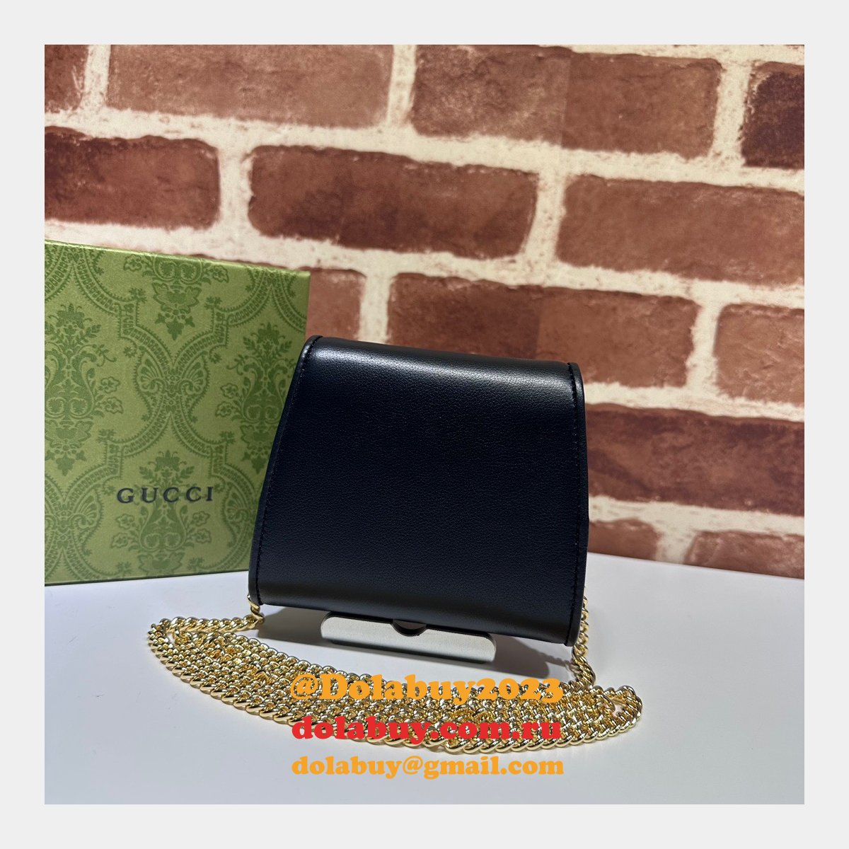 Gucci Fake Blondie Compact Chain Wallet Top Quality 725219 Bag