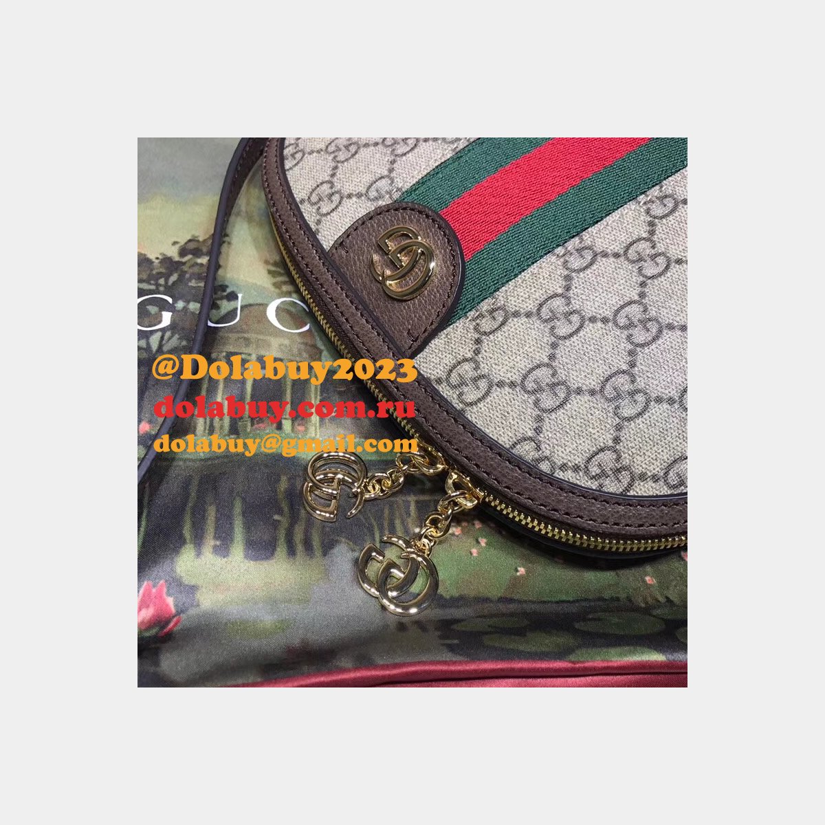 AAA+ Gucci High Quality Ophidia Small Shoulder 499621 Bag Zipper