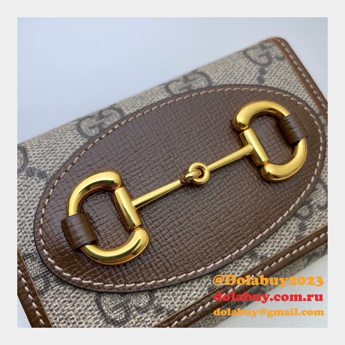 Gucci Fashion Knockoff GG Supreme 644462 Horsebit 1955 wallet