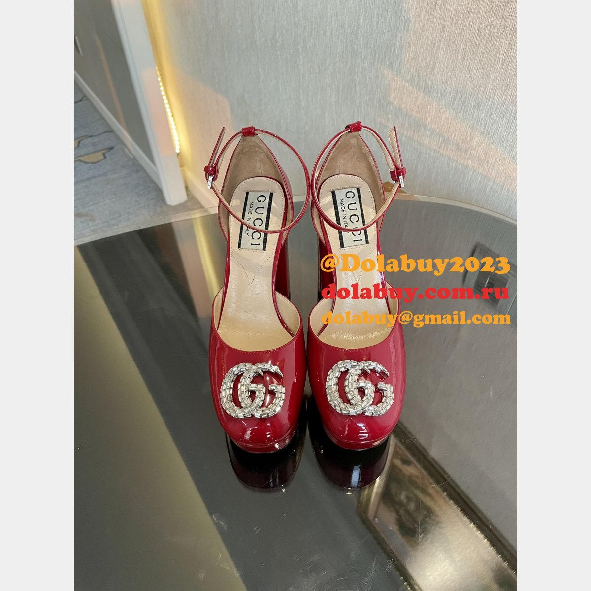 High Quality GUCCI high Plat form Fashion Perfect shoes