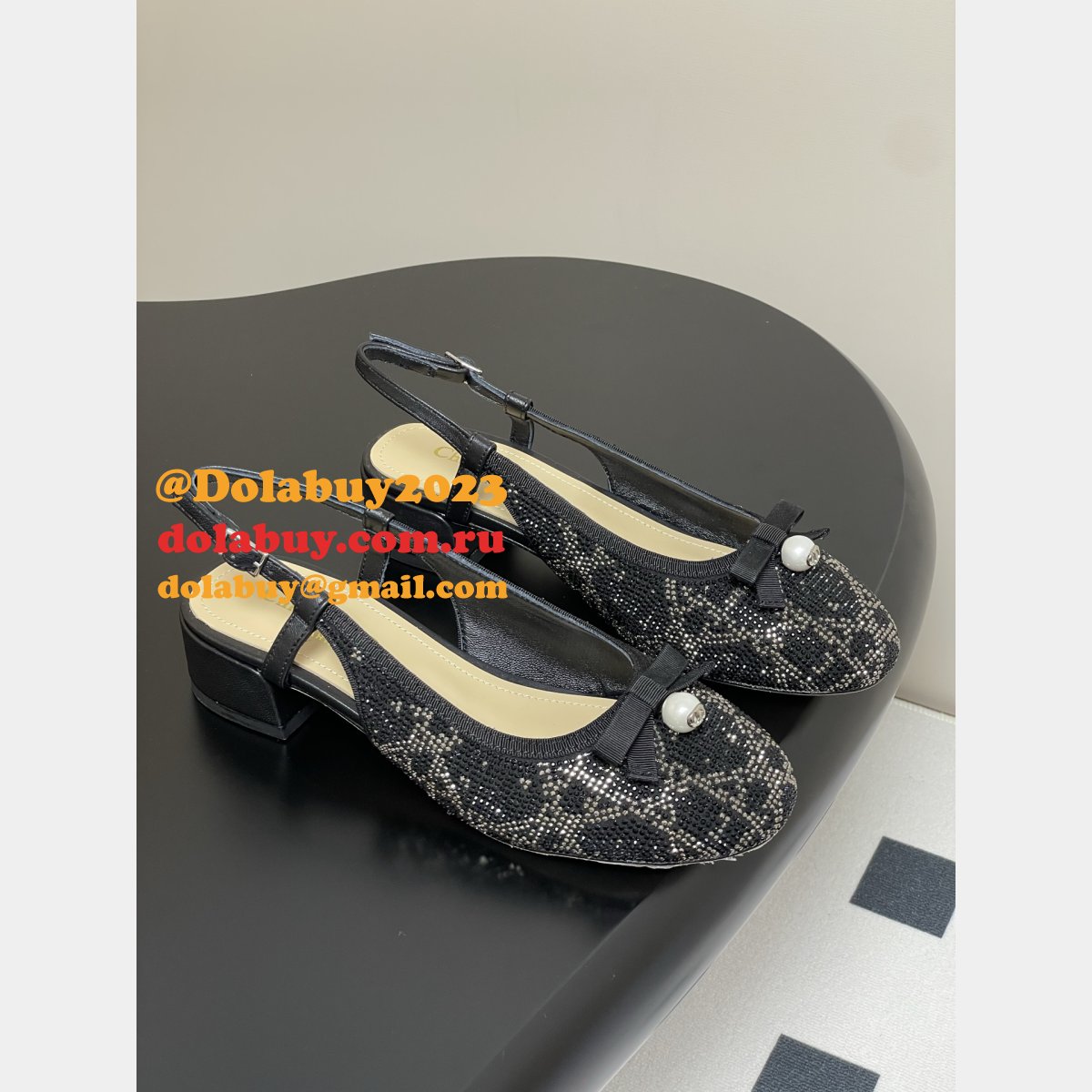 Luxury 2025 Dior Ballet Slingback Pump