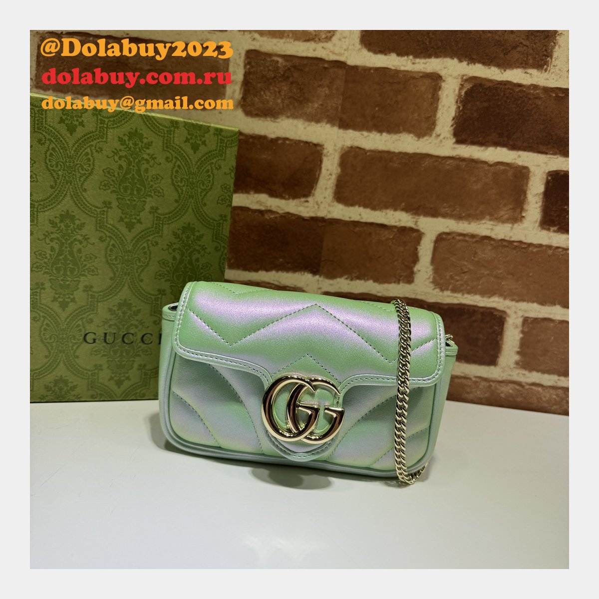 Perfect 476433 GG Marmont Super Gucci 7 Star Inspired Bag