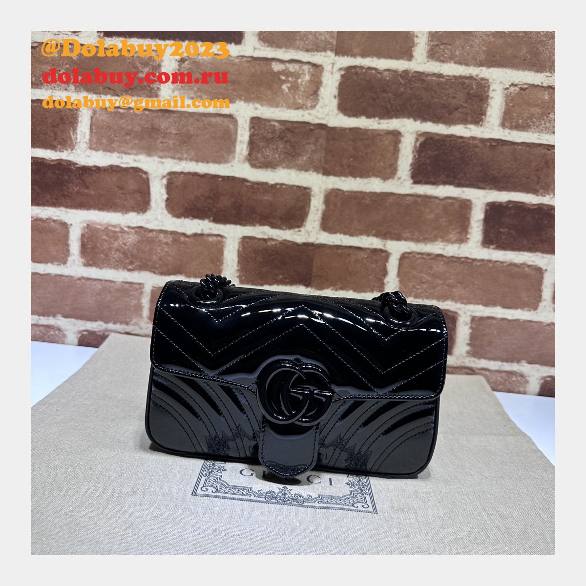 Top-Quality Gucci 446744 GG Marmont Matelassé Fake 446744 Shoulder Bag