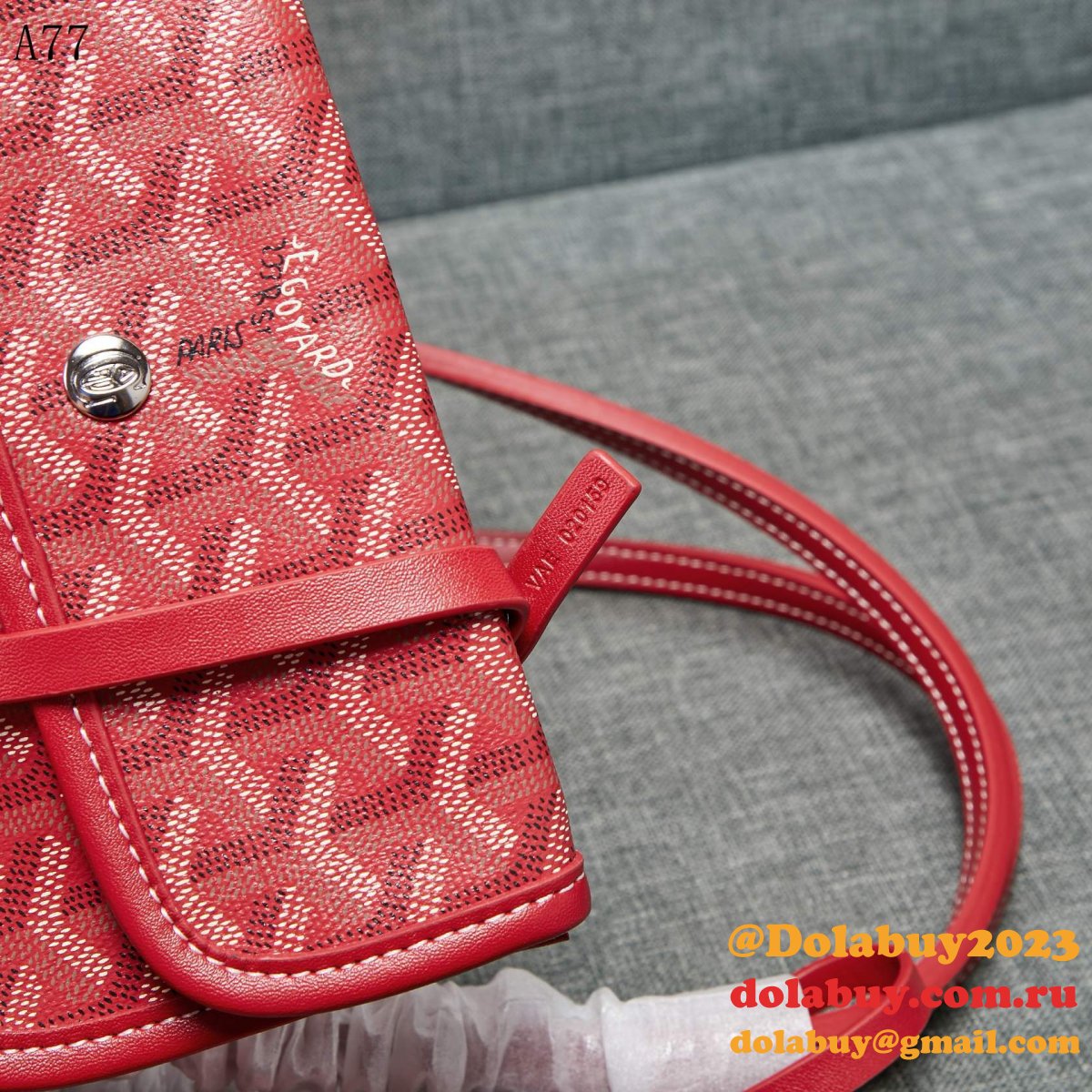 Cheap Top Quality Goyard Classic Chevron St. Louis PM Totes Red Bags