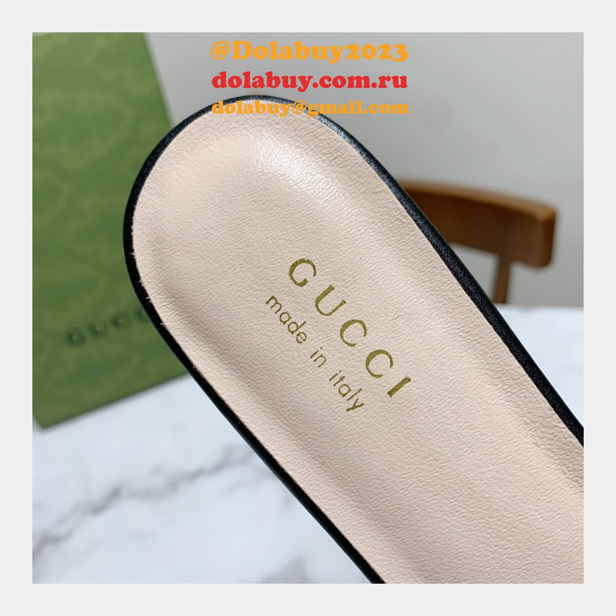 Replica Gucci Designer Shoes Outlet Flat Slippers Sale