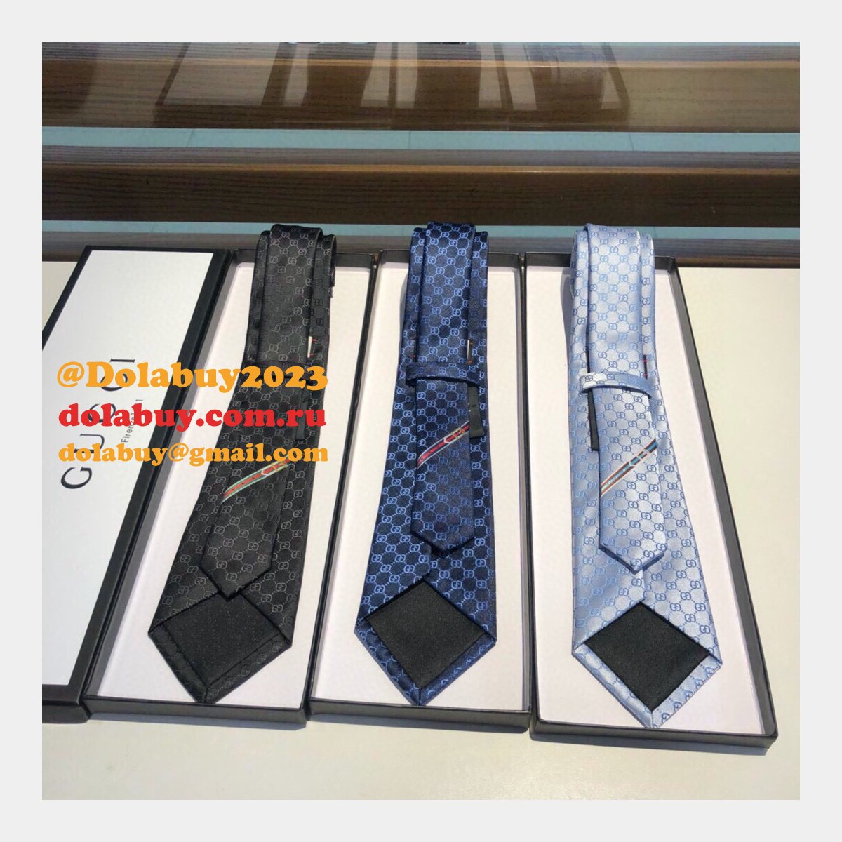 Replica Gucci Ties for Men Round neck